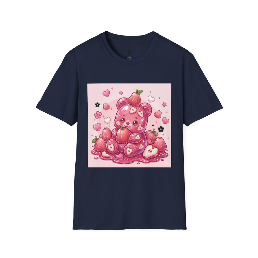 Beautiful Pink Rose Bell Apple, Exotic Oozy Gummy Bear — Cute Graphic Shirt