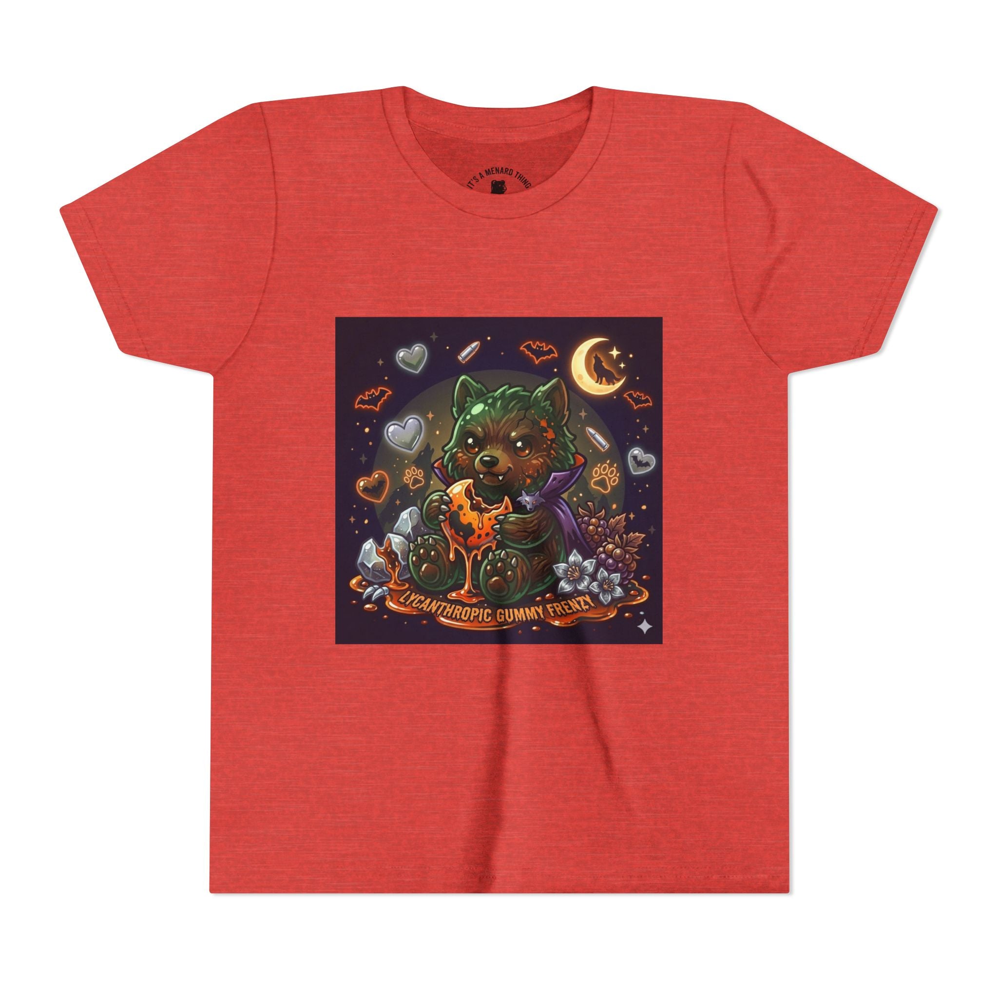 Halloween Werewolf Gooey Gummy Bear- Youth T-Shirt