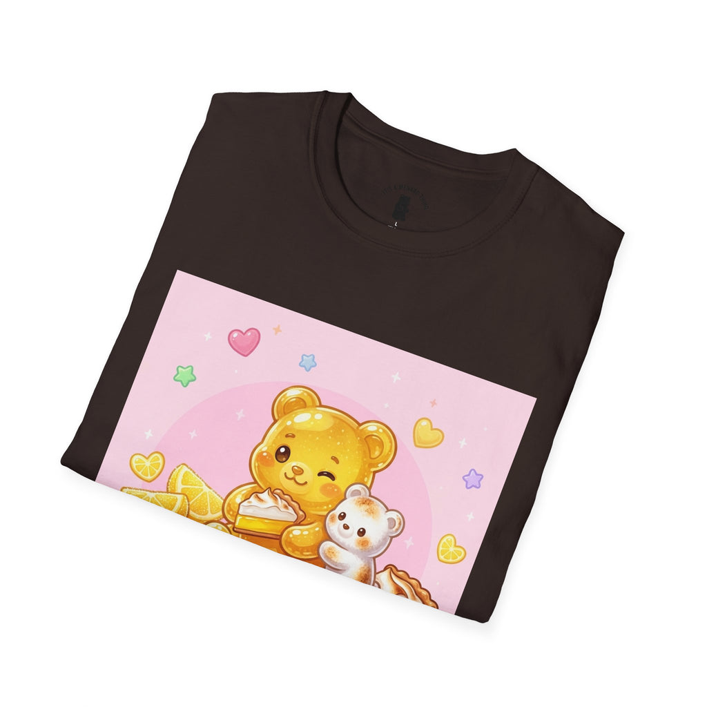 Lemon Margarine Pie & Whipped Cream Gooey Gummy Bear — Kawaii Graphic T-Shirt