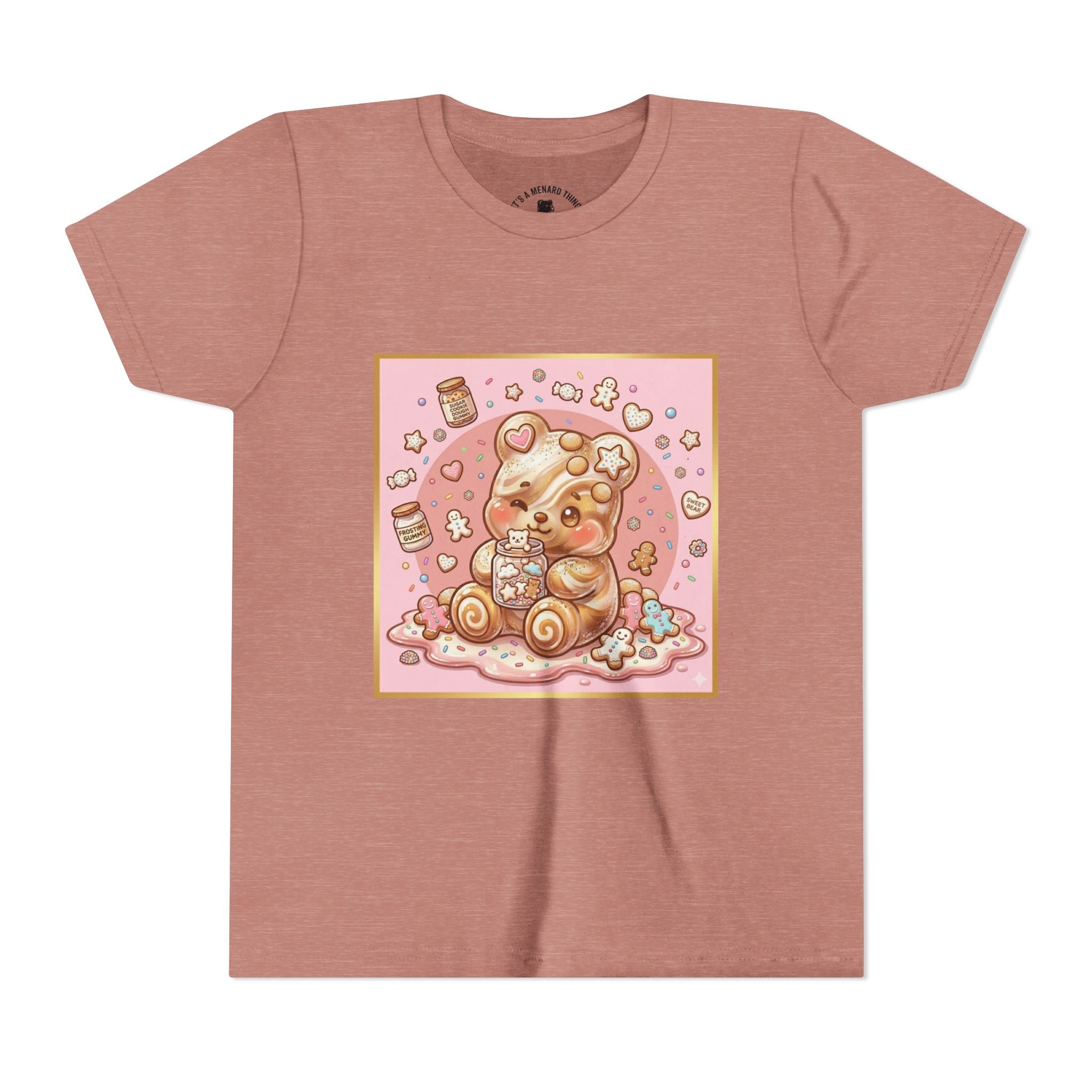 Sugar Frosted Holiday Cookie Gooey Gummy Bear Youth T-Shirt