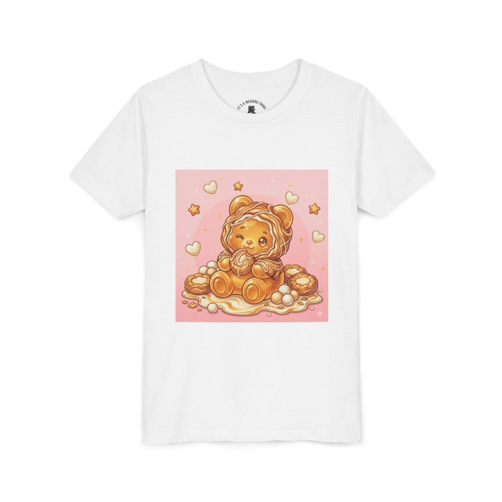 Cheese Danish Gooey Gummy Bear in Puff PJs Graphic Tee