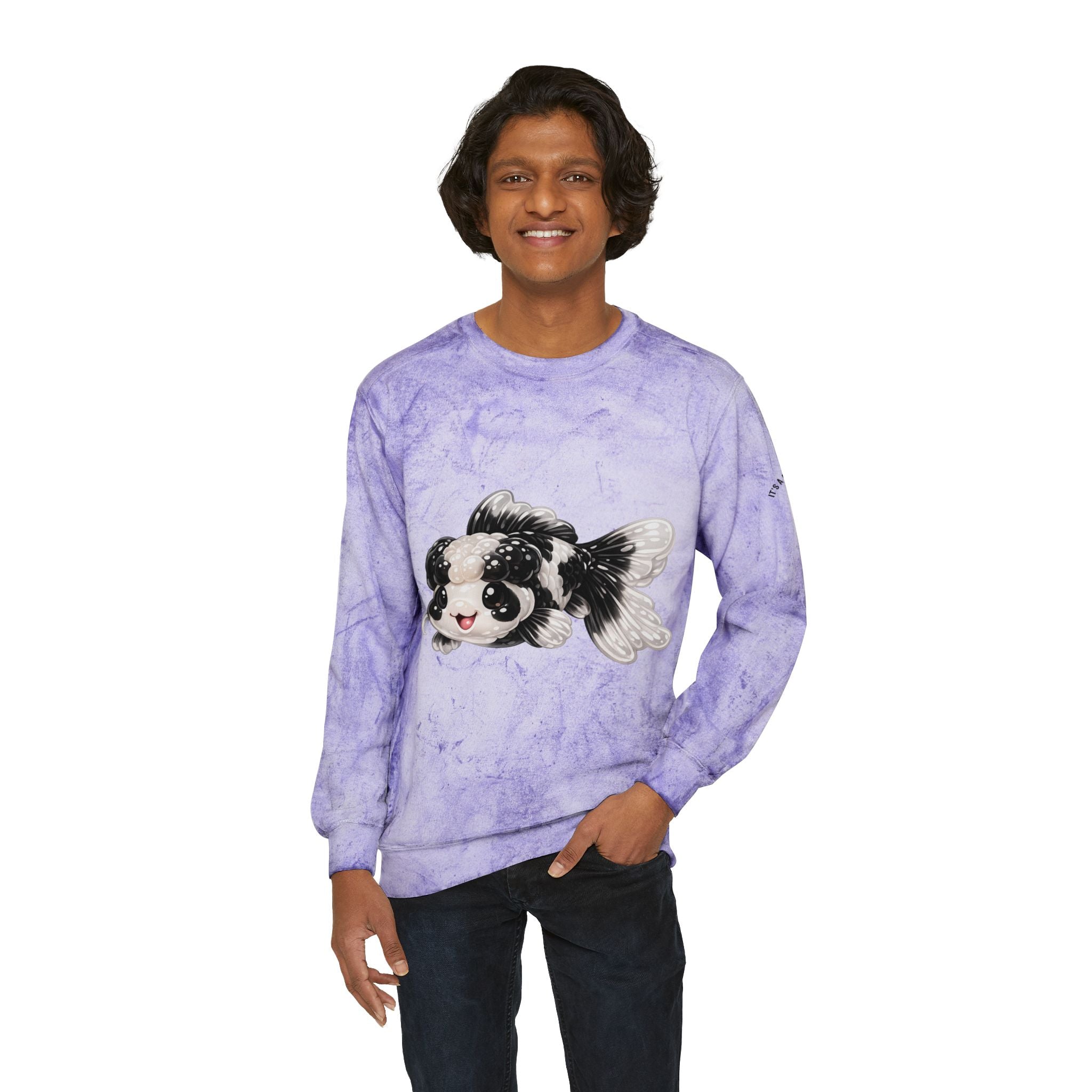 Black and White Panda Koi Fish Special Edition Graphic Sweater