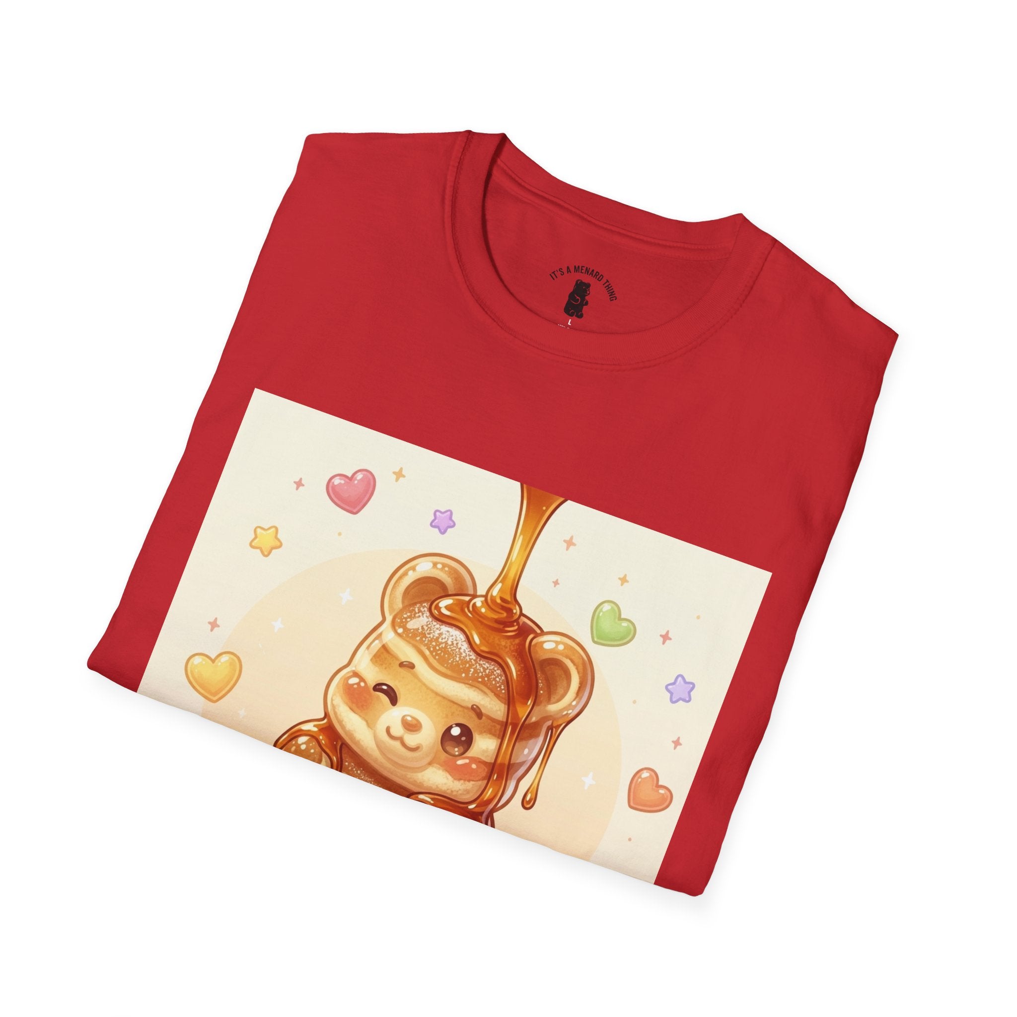 Cute Thick Fluffy Pancake Gooey Gummy Bear — Kawaii Illustration