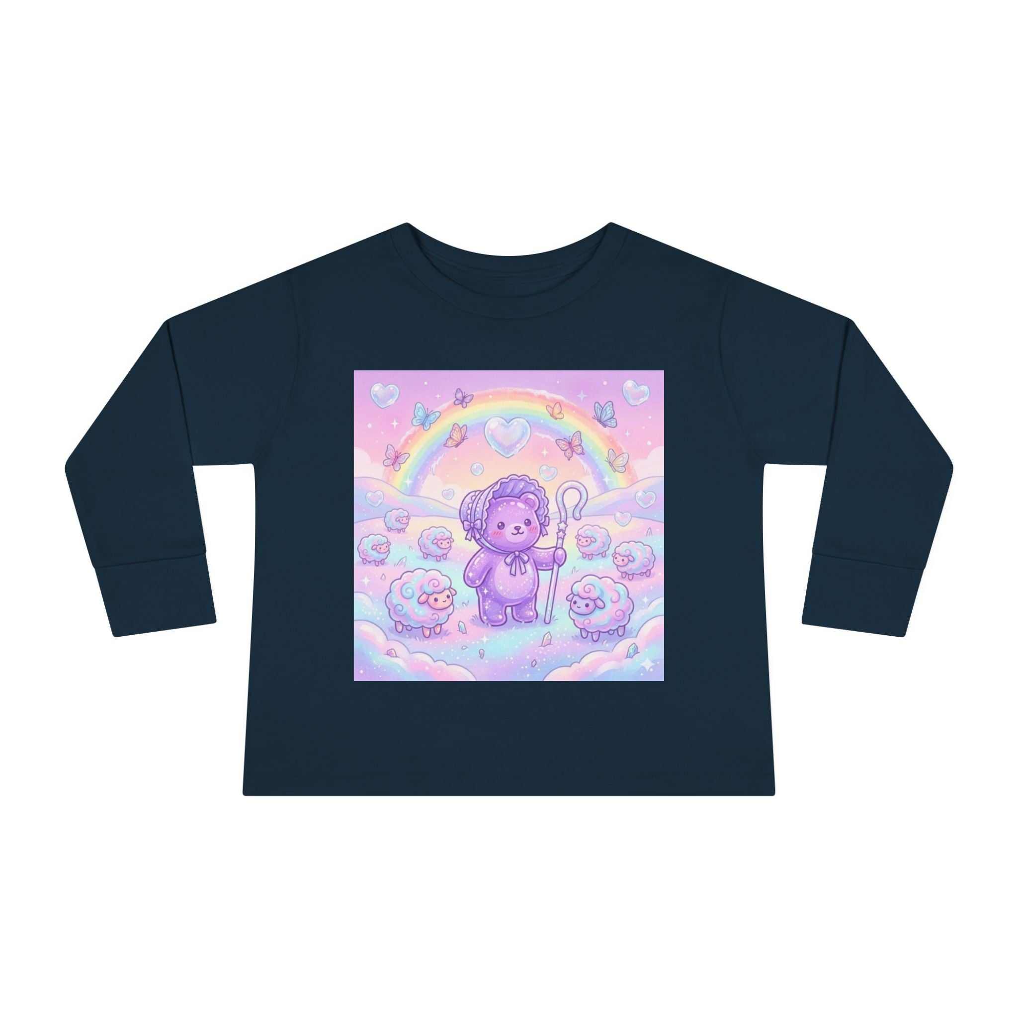 Sweet Dreams, Cotton Candy Sheep & Oozy Shepard of Snoozes_ Graphic Long Sleeve