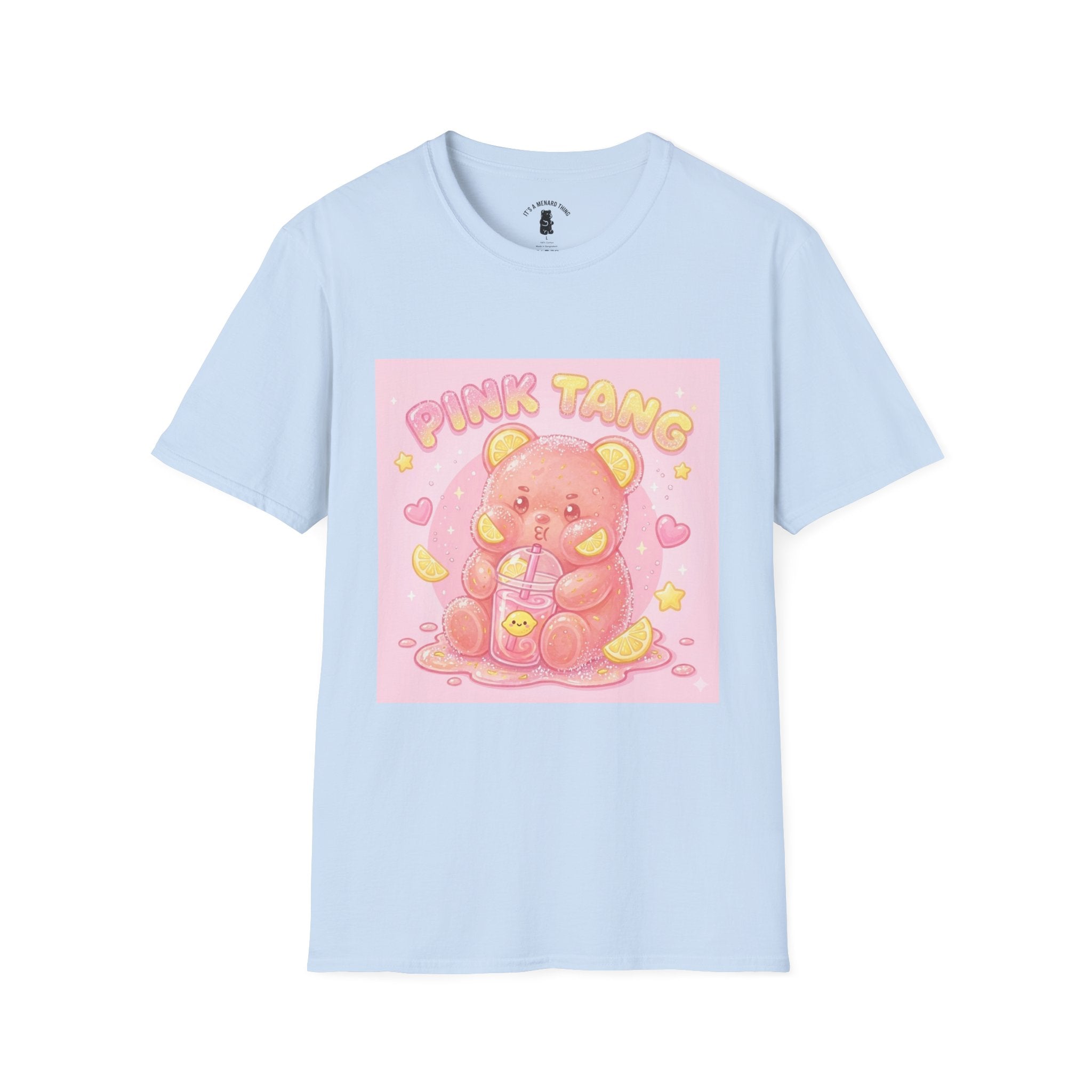 Pink Lemonaid Sour Gooey Gummy Bear T-Shirt -Kawaii Graphic Tee