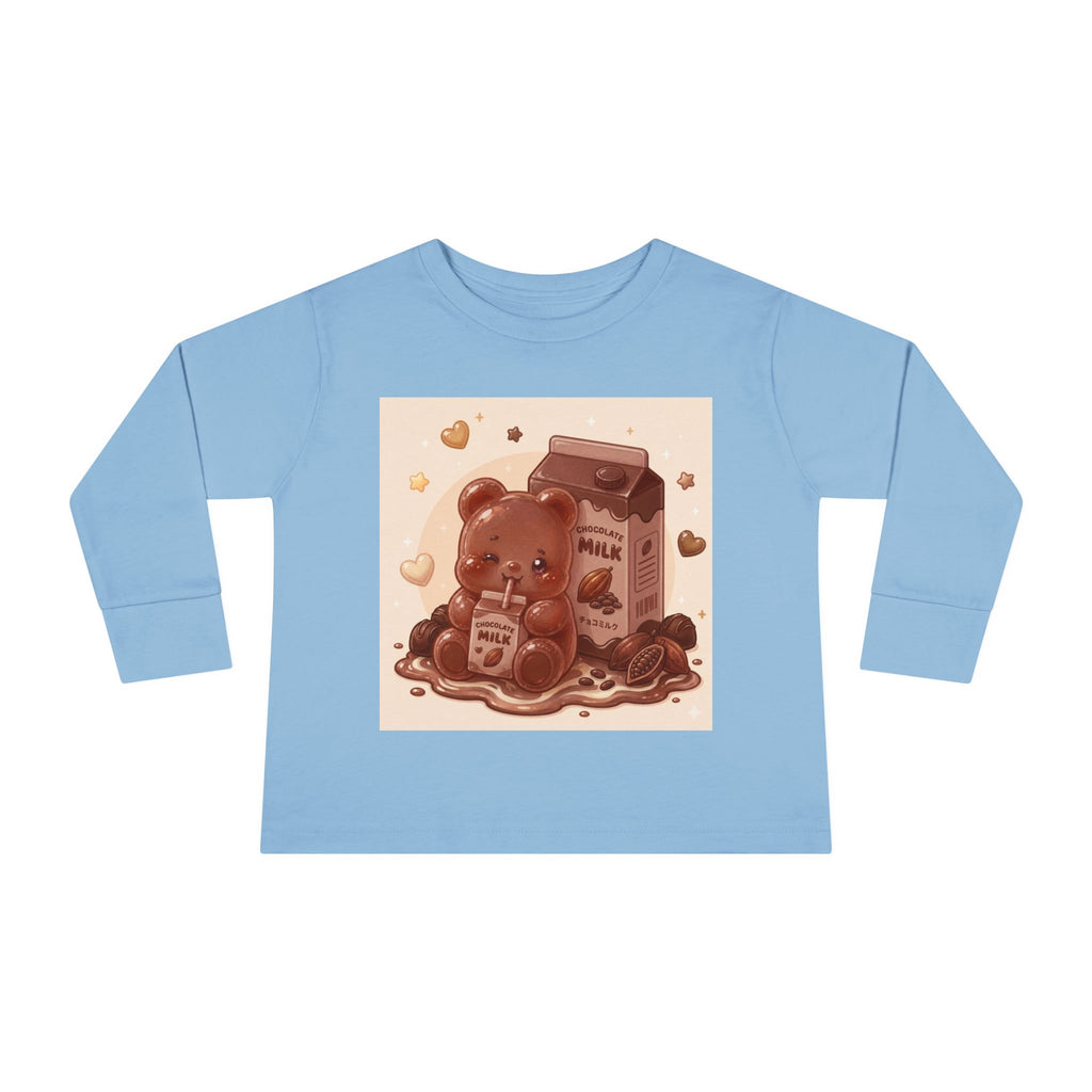 Chocolate Milk Oozy Bear- Graphic Long Sleeve Shirt