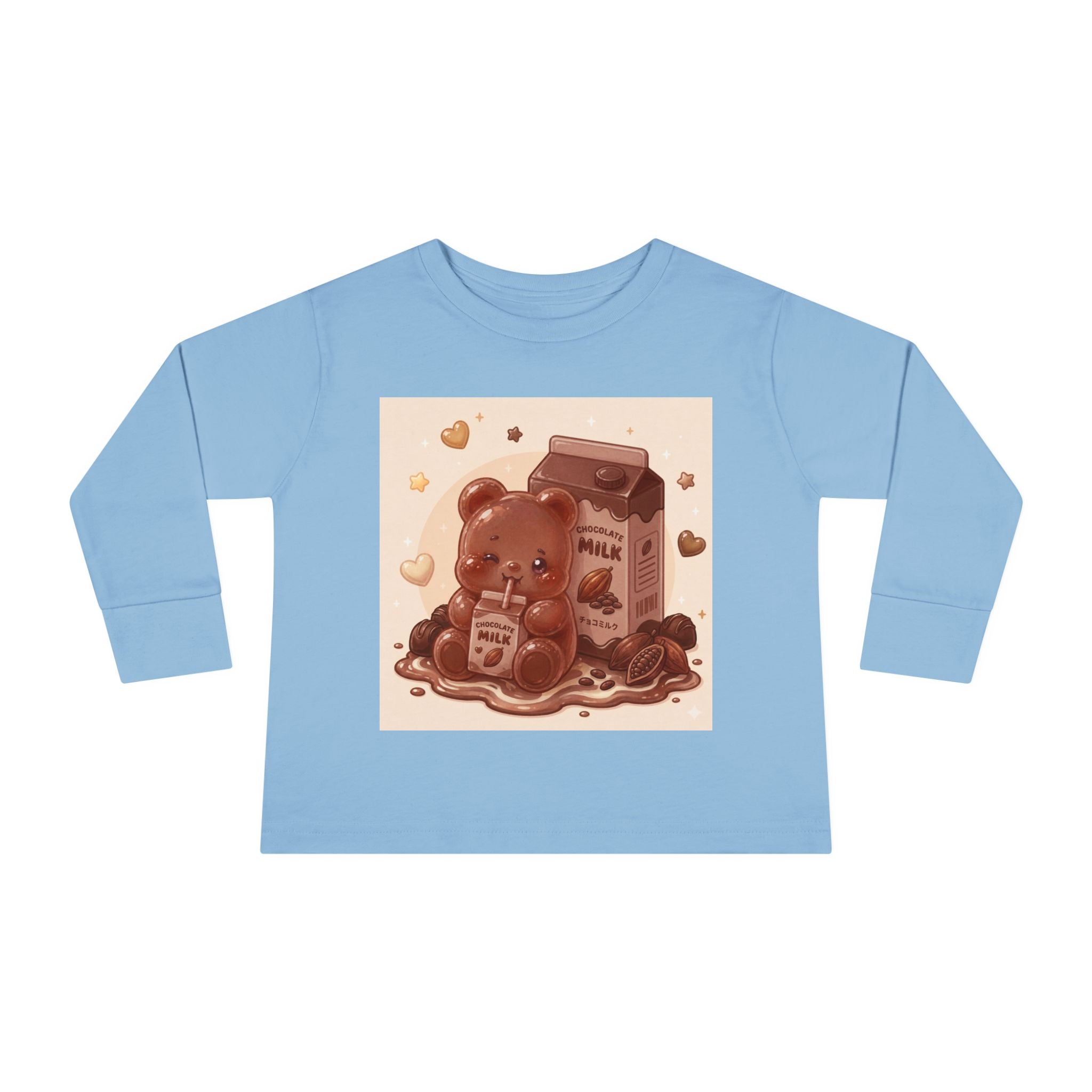 Chocolate Milk Oozy Bear- Graphic Long Sleeve Shirt