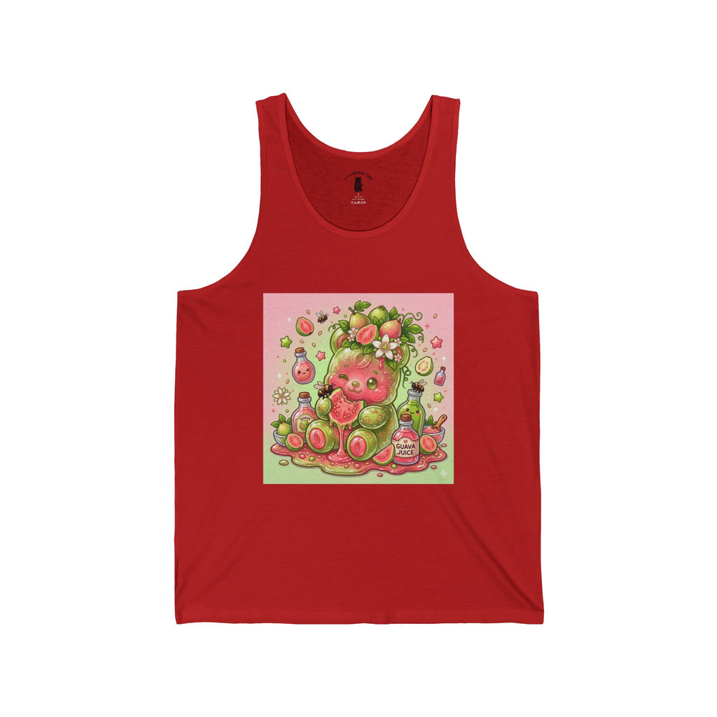 Sweet Gauva Fruit, Exotic Fruit Gooey Gummy Bear-Kawaii Graphic Tank Top