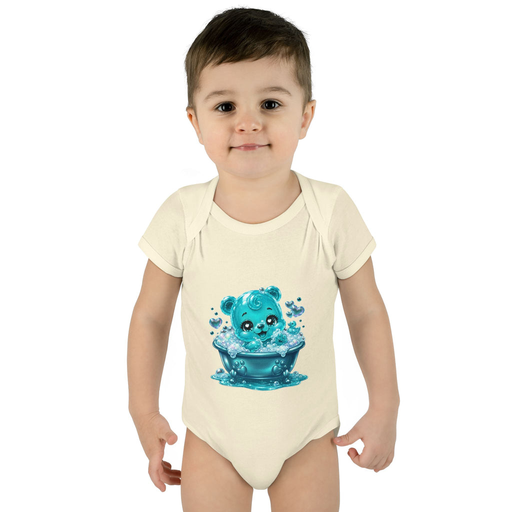 Adorable Bubble Bath Oozy Baby Gummy Bear Cutie Addition- Graphic Onesie