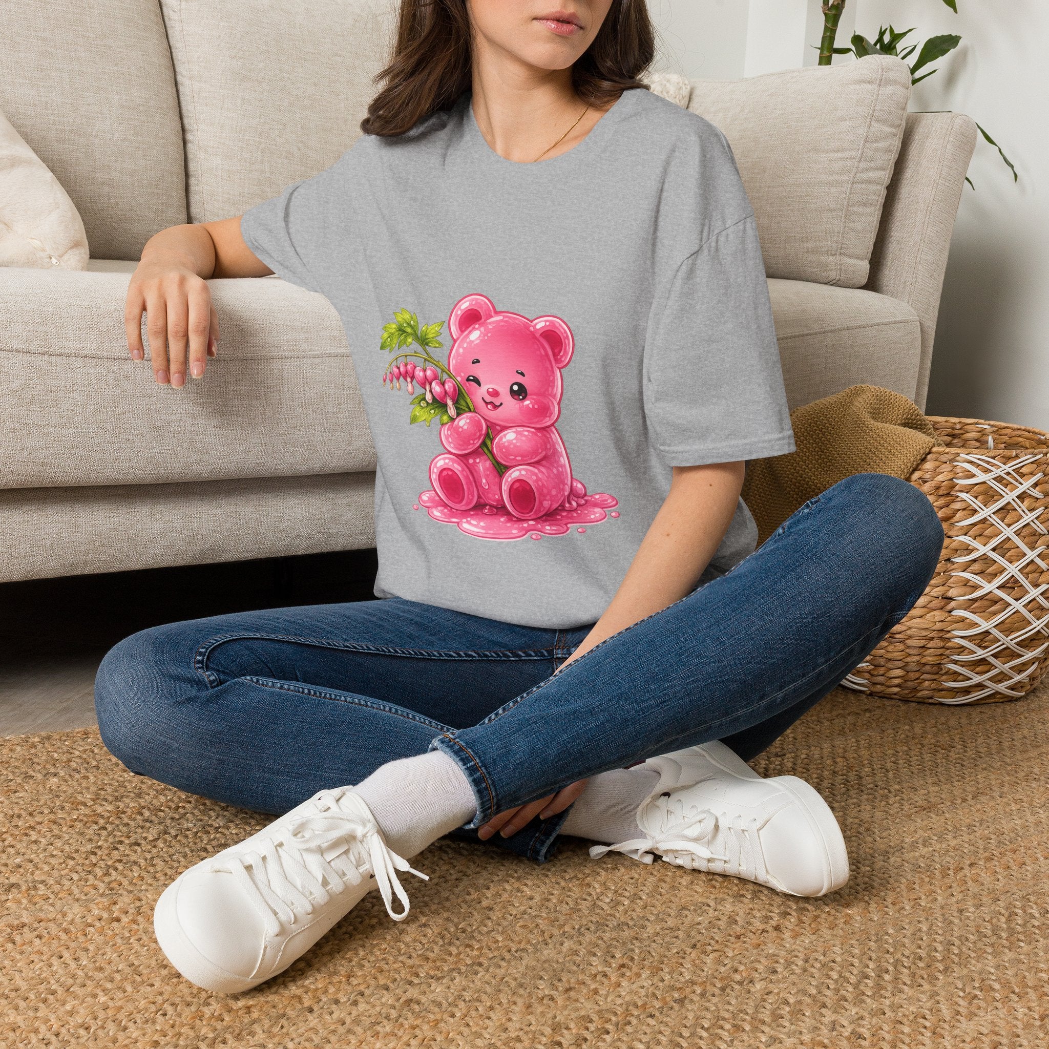 Praising Bleeding Hearts, Pink Oozy Bear Gummy Special- Graphic Shirt