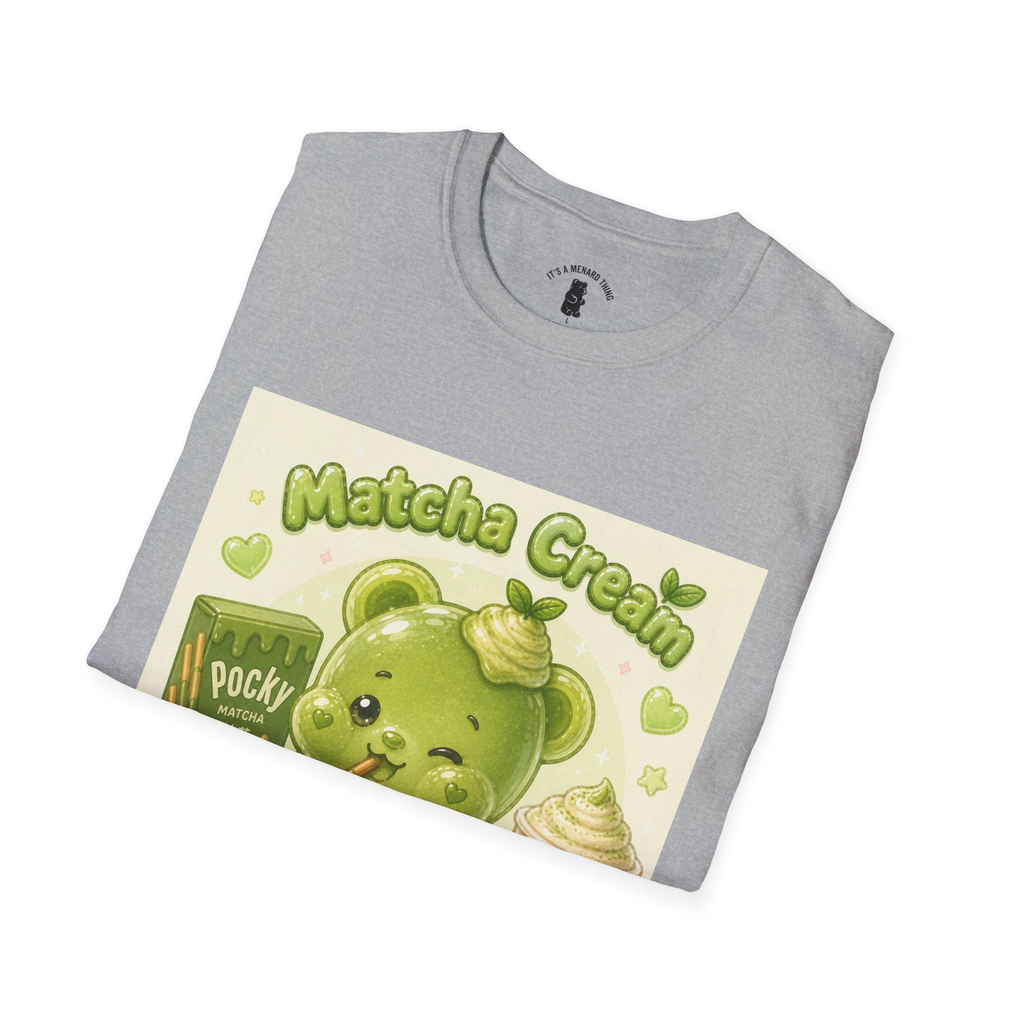 Matcha Cream Gooey Gummy Bear — Cute Green Tea Kawaii Graphic Tee