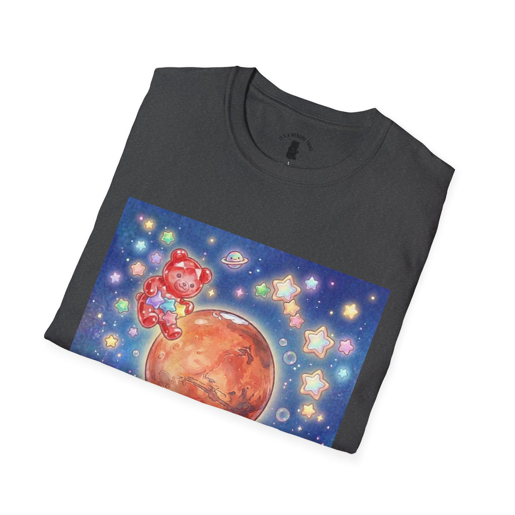 Think of Mars, Red Crystal Gooey Gummy Bear — Space Graphic T-Shirt