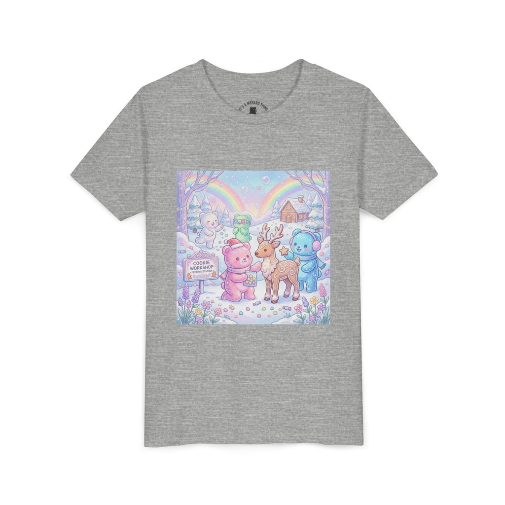 Gooey Gummies Feed Reindeer Graphic Youth Shirt
