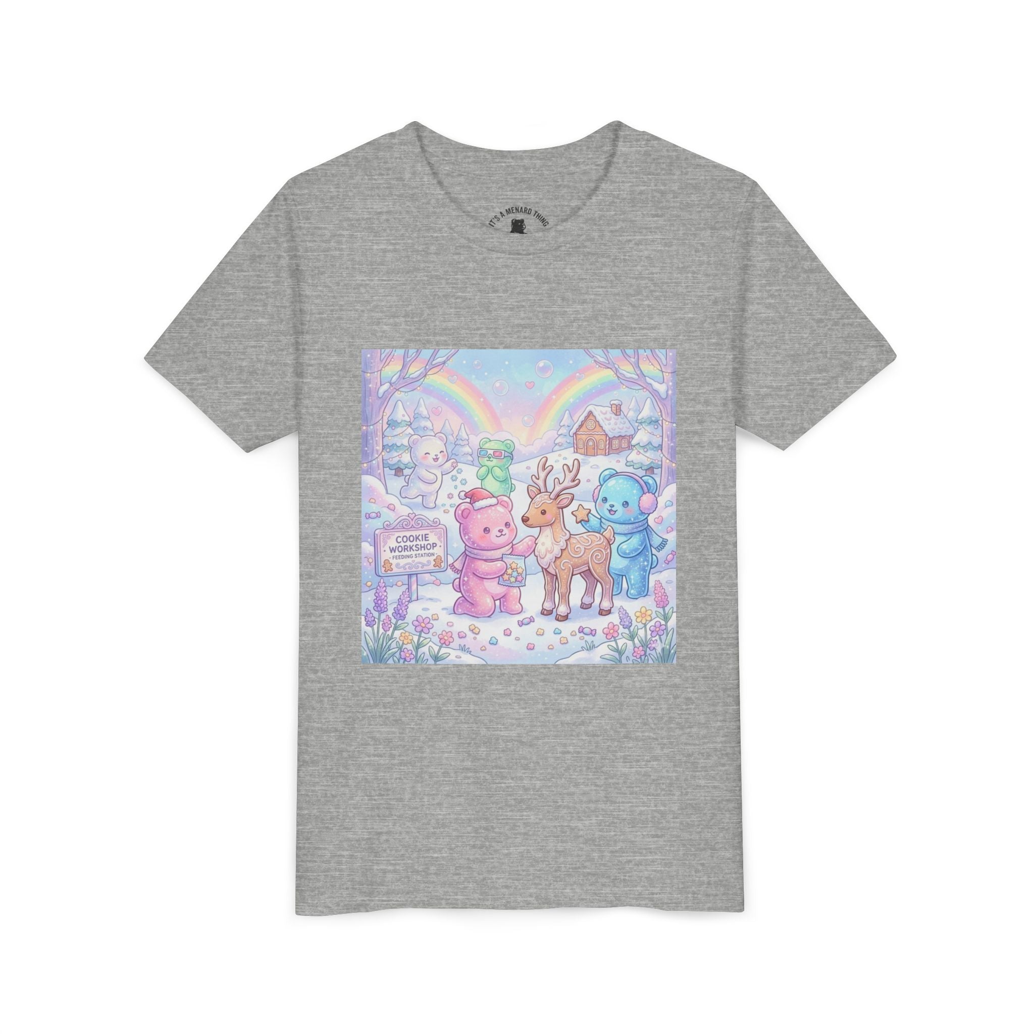 Gooey Gummies Feed Reindeer Graphic Youth Shirt