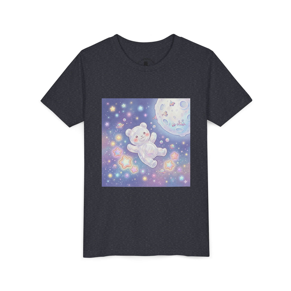 "Float Me to The Moon" Gooey White Crystal Gummy Bear Youth Tee