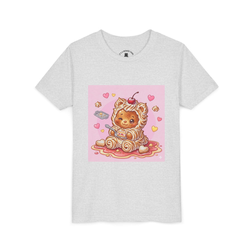 Kawaii Baked Alaska Dessert Gooey Gummy Bear- Kids Tee