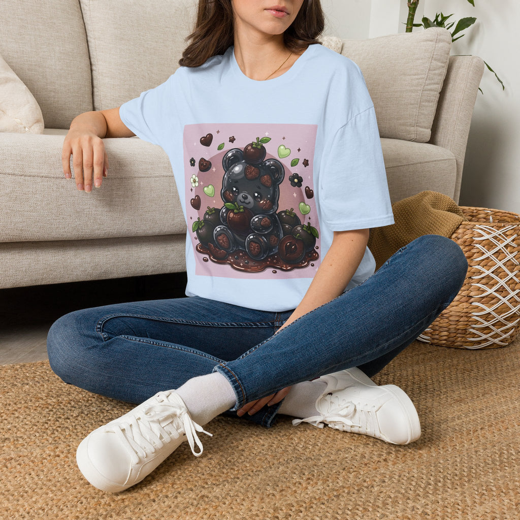 Special Black Sapote Fruit, Exotic Oozy Gummy Bear — Kawaii Graphic Shirt