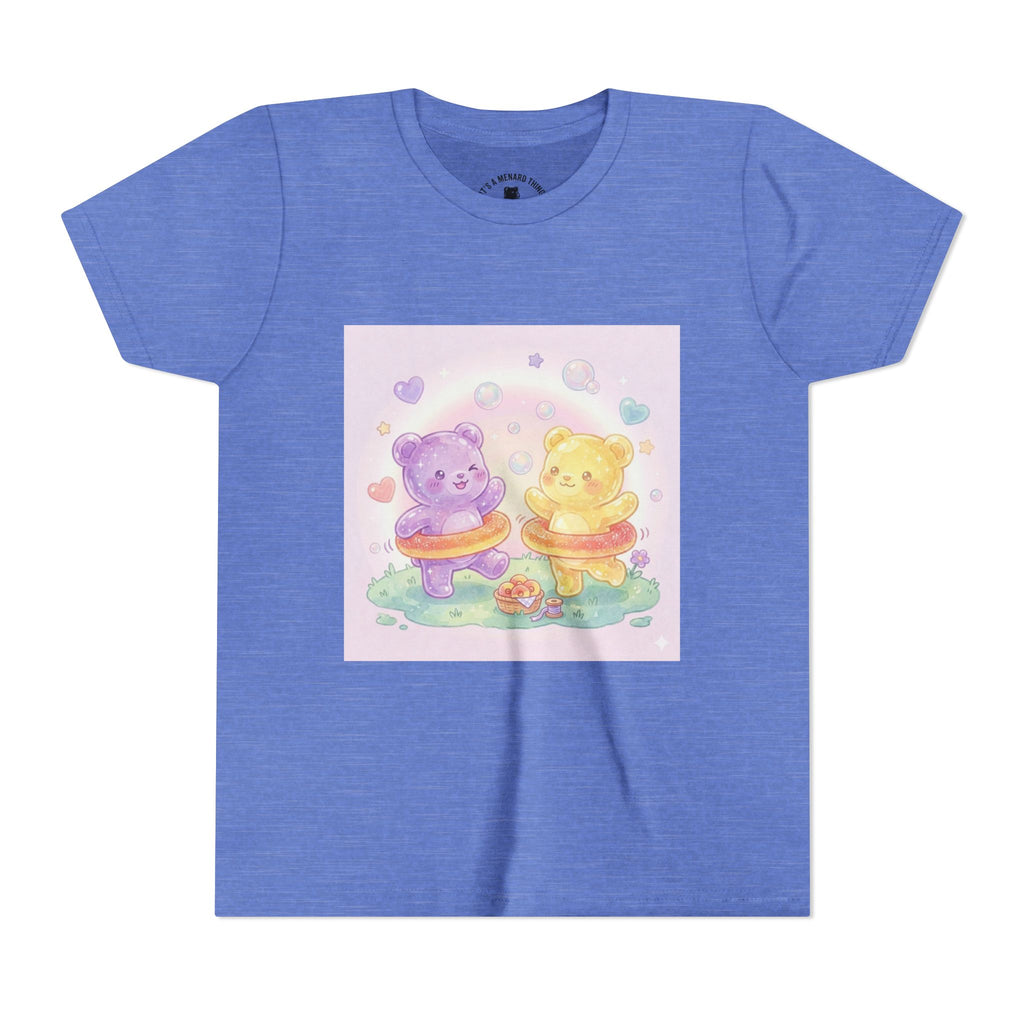 Friendship Peach ring Hula-Hoop Gooey Gummies- Graphic Kids T-Shirt