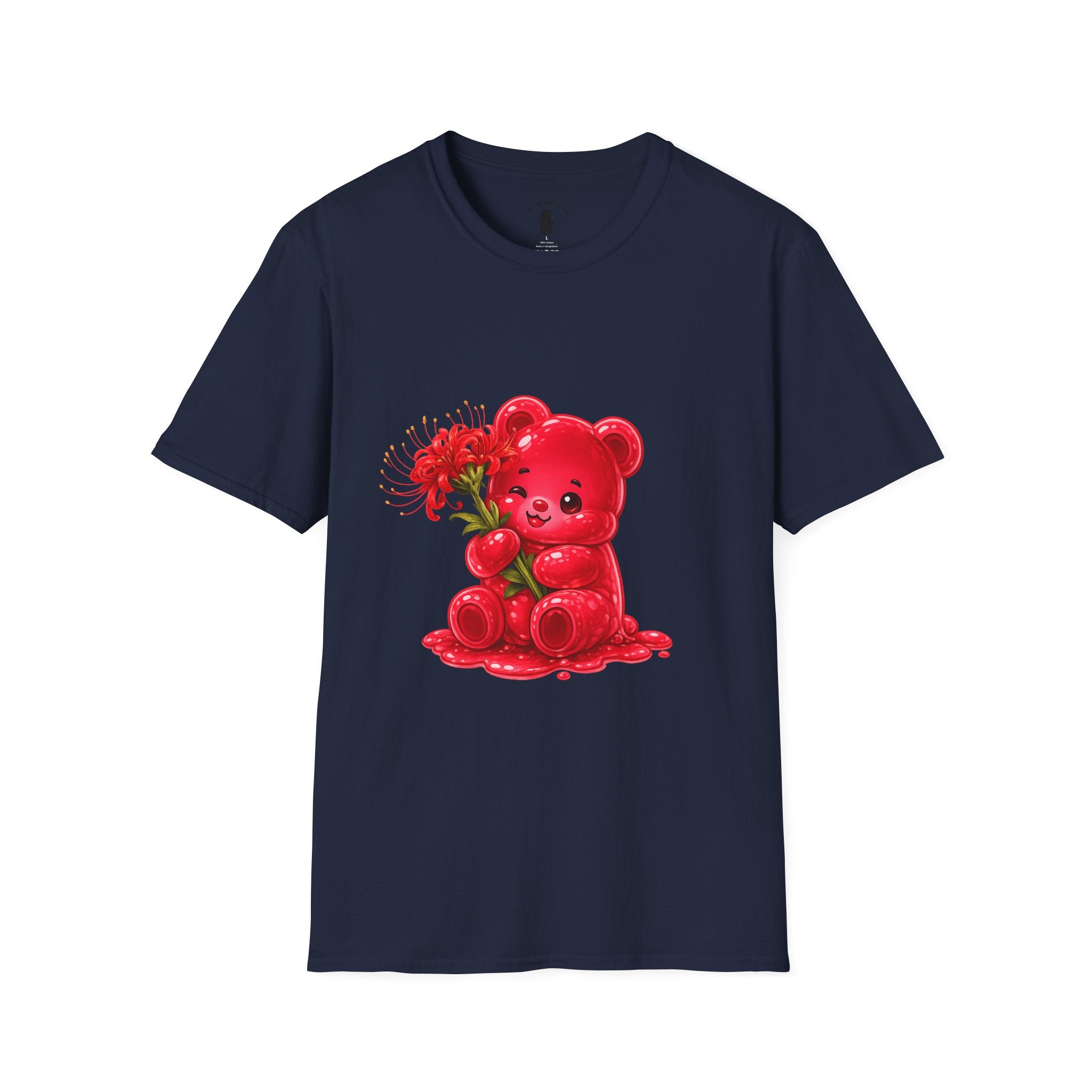 Blooming Spider Lily Special, Red Oozy Bear Gummy Friend- Graphic Shirt