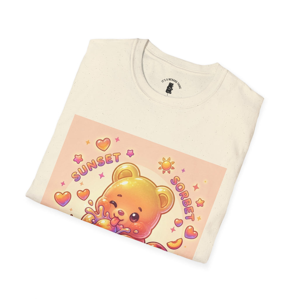 Cute Sunny Sunrise Sorbet Gooey Gummy Bear T-Shirt — Kawaii Graphic Tee