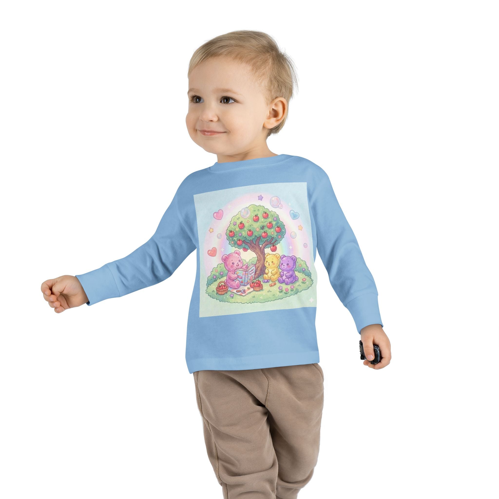 Reading Stories Under the Apple Tree, Oozy Bear Friends- Graphic Long Sleeve Shirt