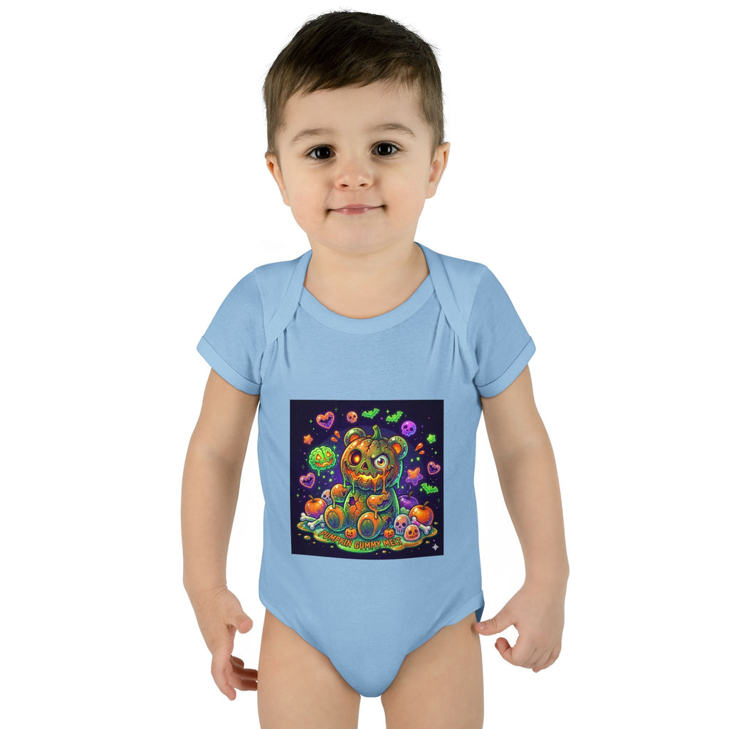 Halloween Pumpkin Head Gooey Gummy Bear - Infant Onesie