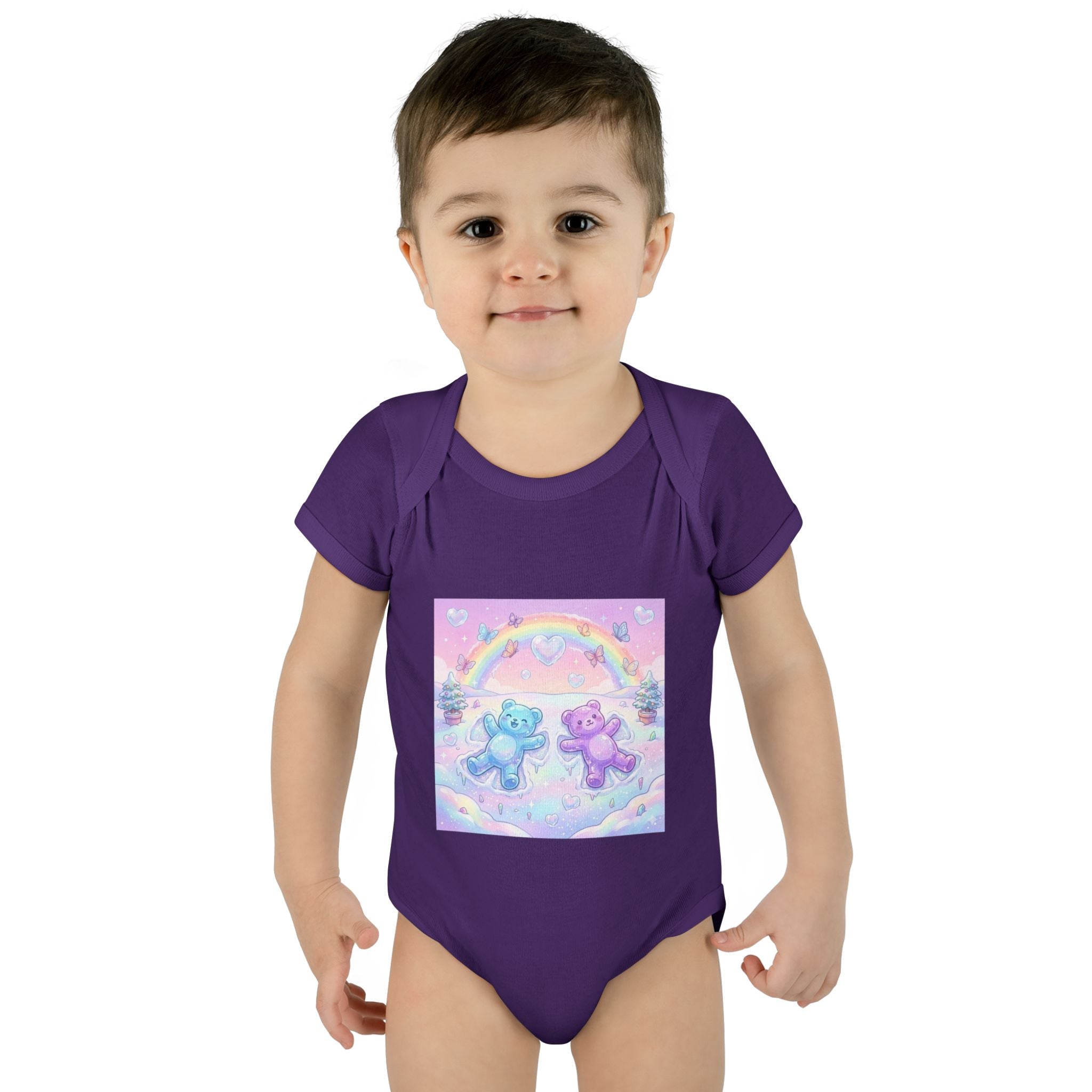 Twin Snow Angel Gooey Gummy Bears Infant Bodysuit — Cute Baby Onesie