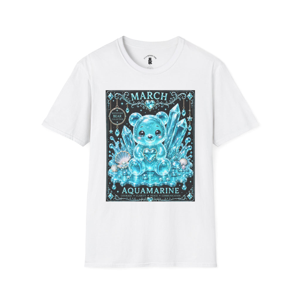 March, Aquamarine Birthstone Oozy Bear Gummy Special Addition- Graphic Shirt