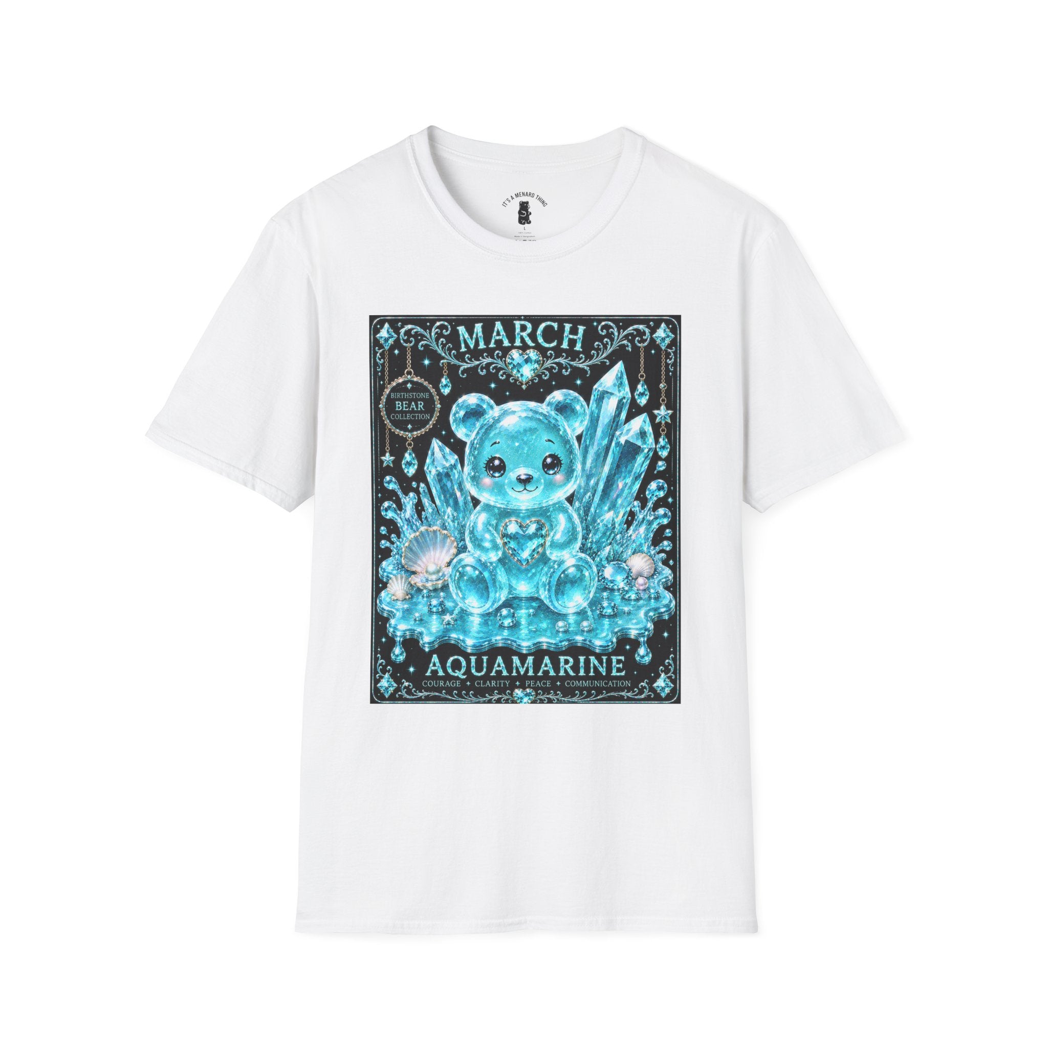 March, Aquamarine Birthstone Oozy Bear Gummy Special Addition- Graphic Shirt