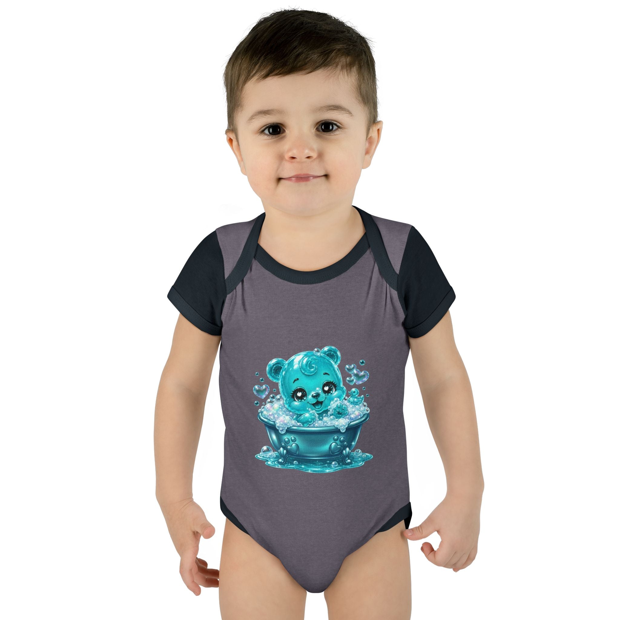Adorable Bubble Bath Oozy Baby Gummy Bear Cutie Addition- Graphic Onesie