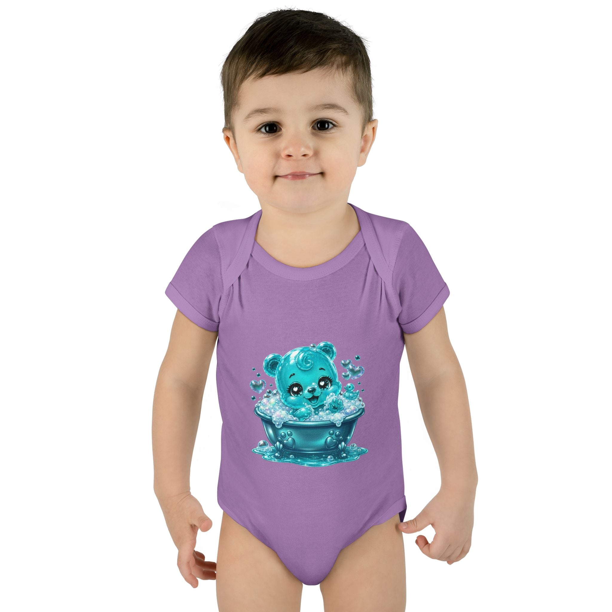 Adorable Bubble Bath Oozy Baby Gummy Bear Cutie Addition- Graphic Onesie