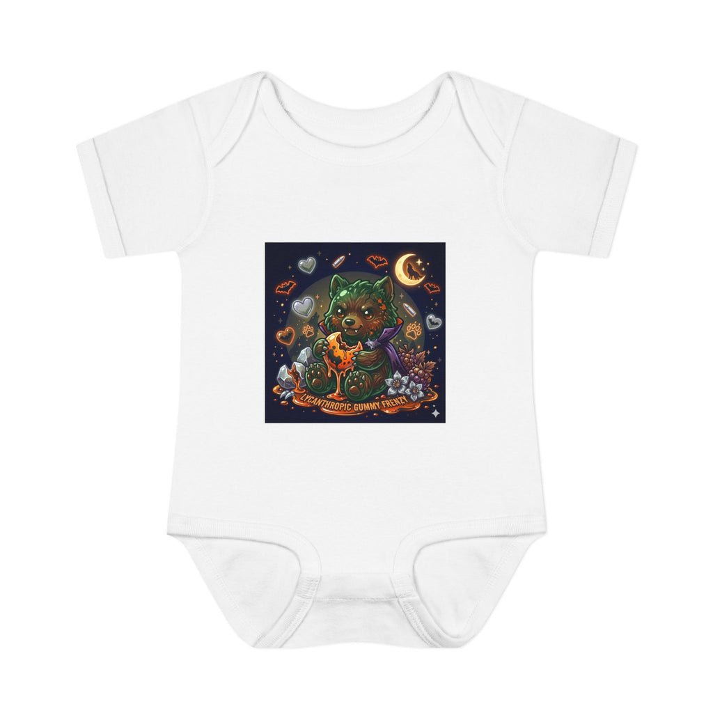 Baby Bodysuit — Cute Halloween Werewolf Gooey Bear