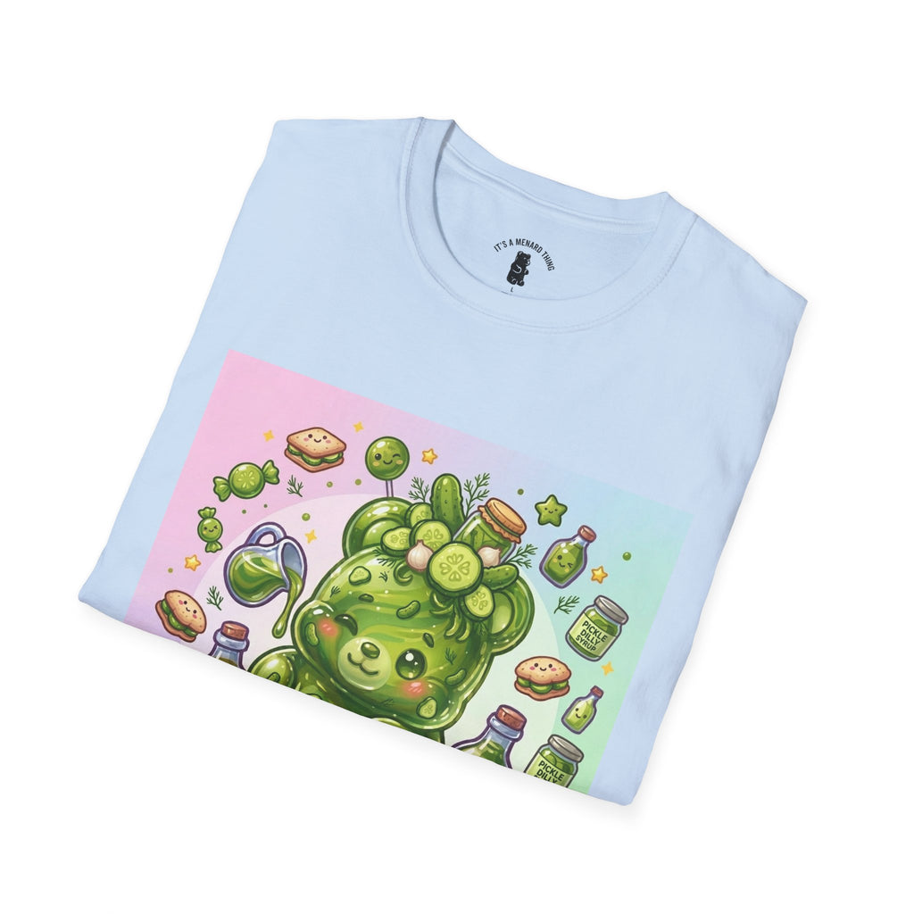Sour Dill Pickle, Exotic Gooey Gummy Bear — Kawaii Graphic T-Shirt