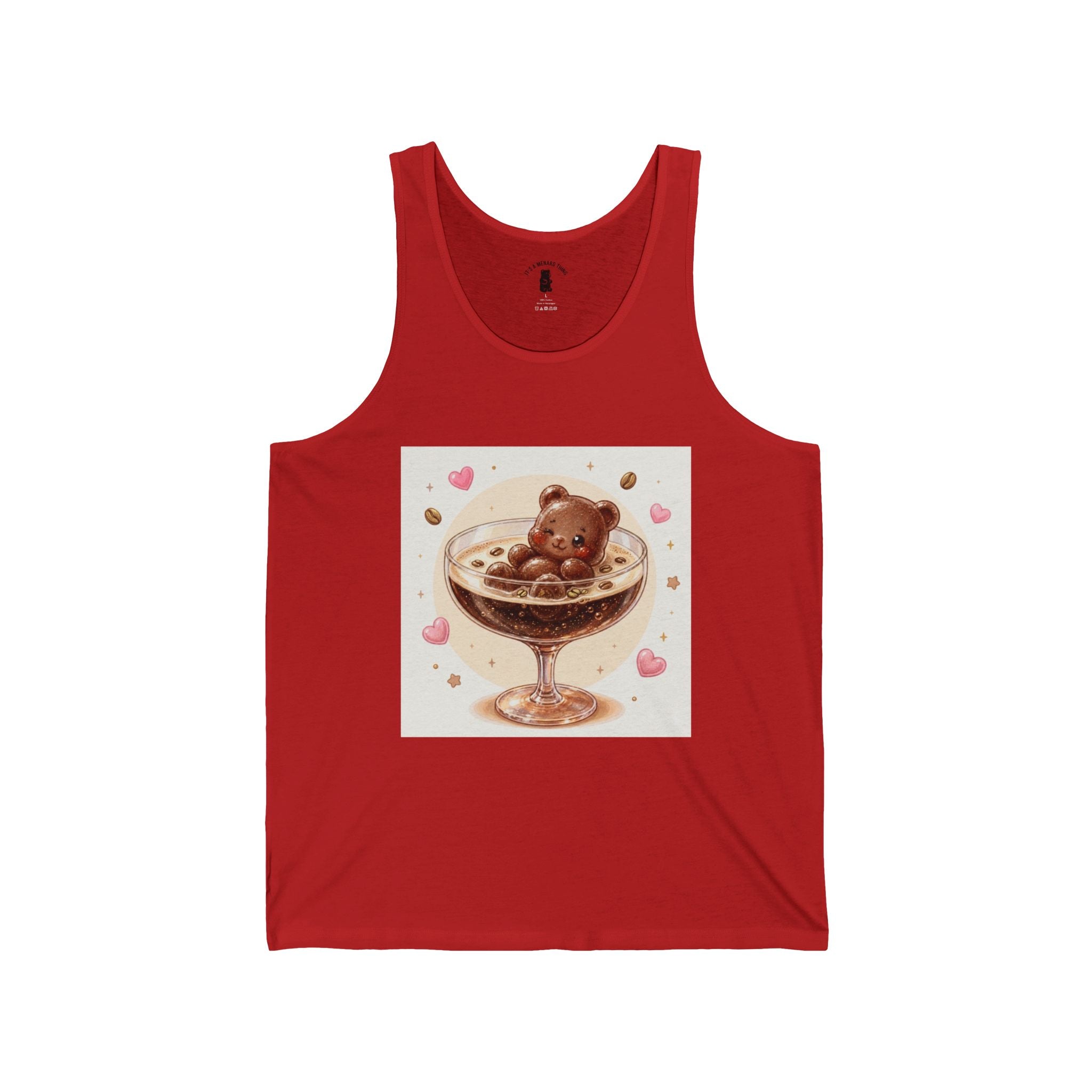 Special Coffee Martini, Brown Mocha Boozy Gooey Gummy Bear — Kawaii Graphic Tank
