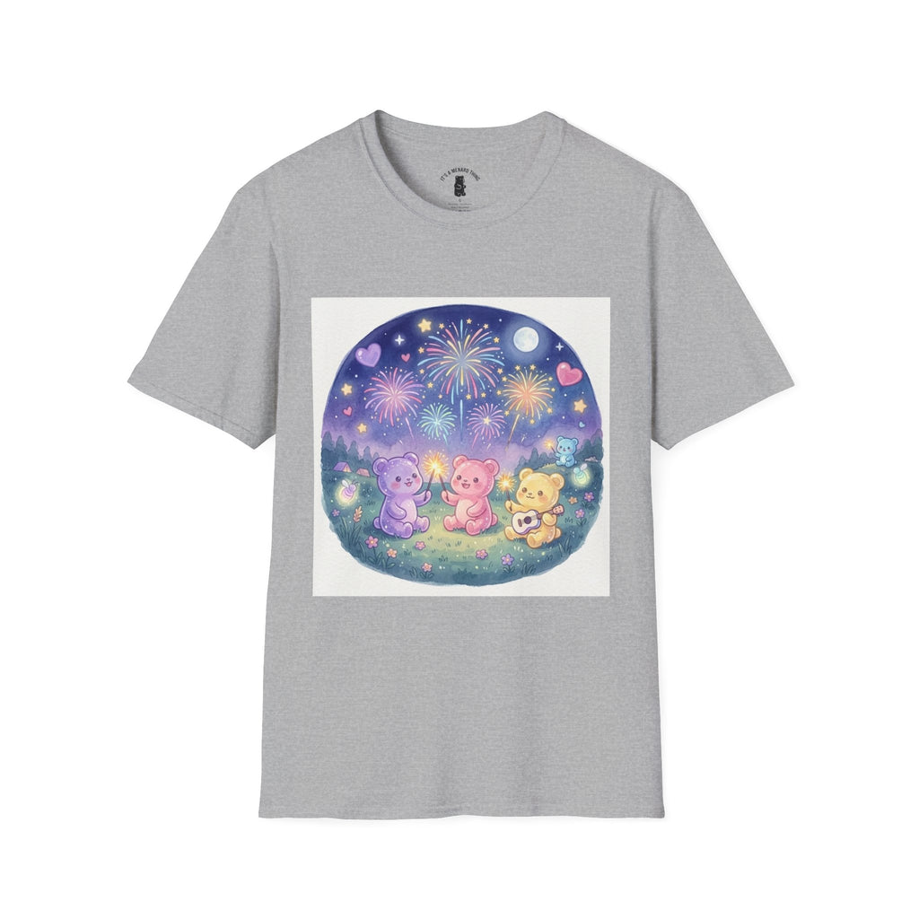 Firework wonder, Gooey Gummy bear Friends- Kawaii Graphic T-Shirt