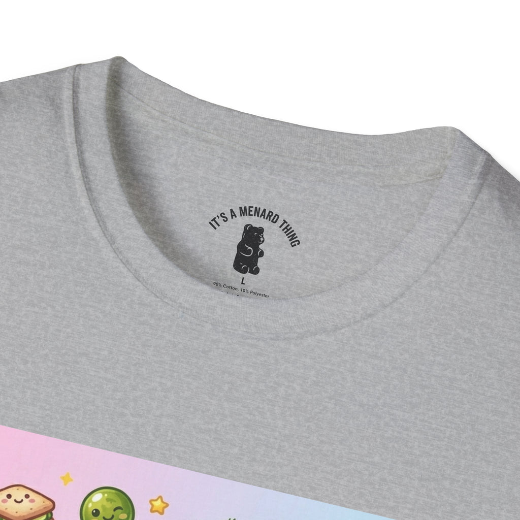 Sour Dill Pickle, Exotic Gooey Gummy Bear — Kawaii Graphic T-Shirt