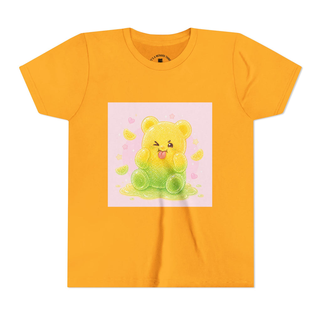 Cute Lemon & Lime Sour Gooey Gummy Bear Kids- Graphic Youth T-Shirt