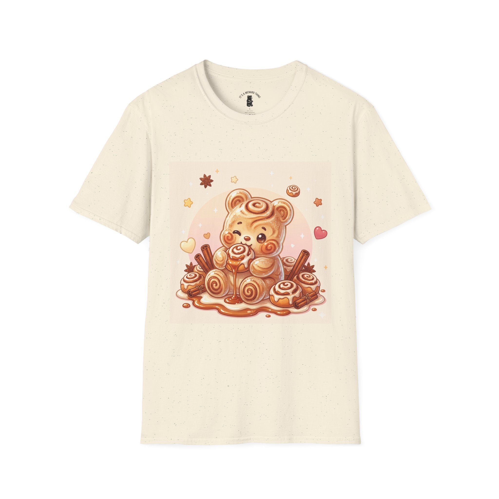 Warm Fresh Baked Cinnamon Rolls, Frosted Gooey Gummy Bears — Cute Cozy Graphic Tee