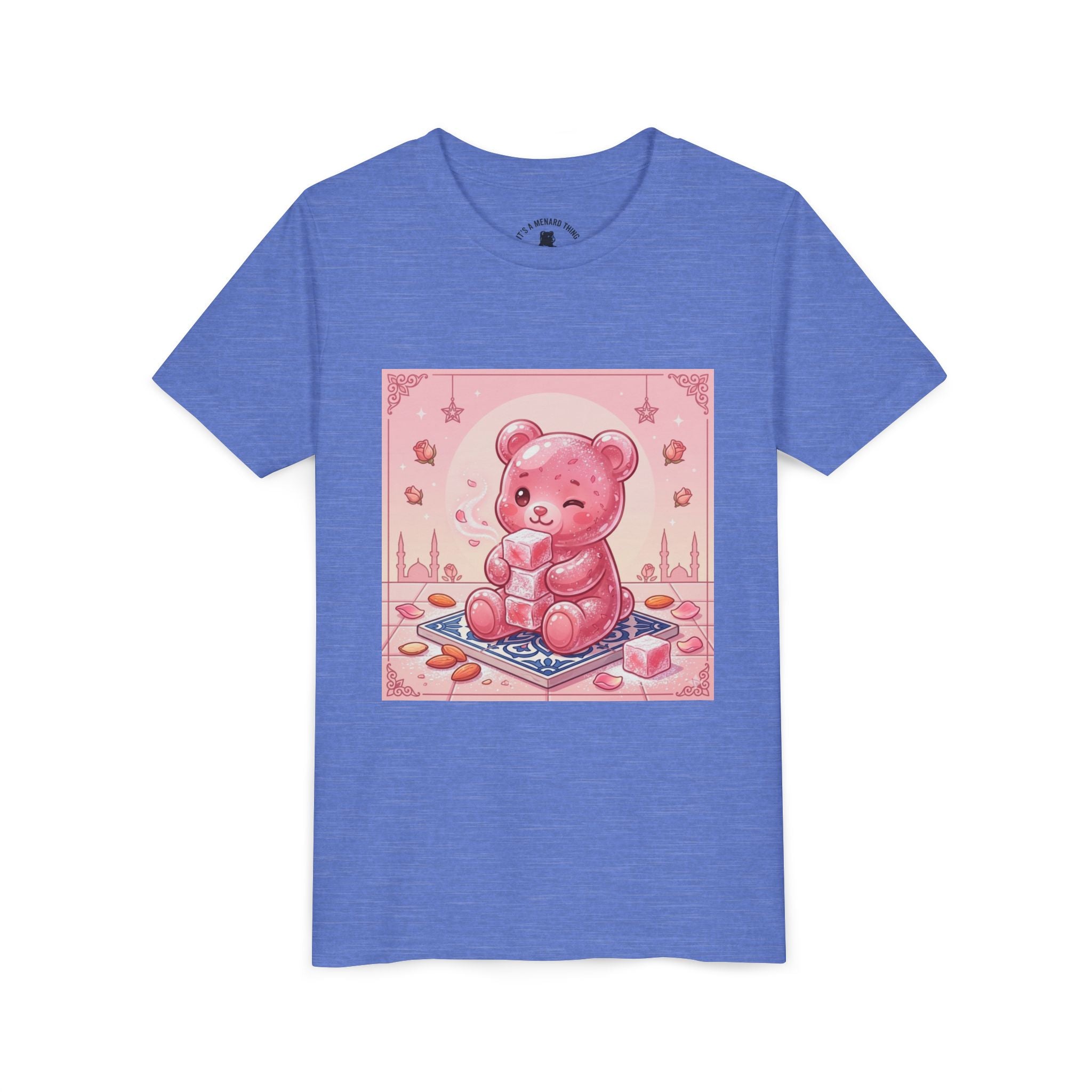 Turkish Delight Rose Water Gooey Gummy Bear- Illustration Youth T-Shirt