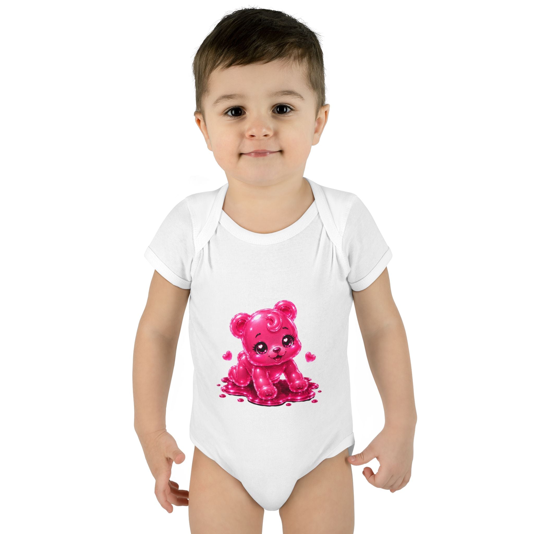 Pink Gummy Bear Infant Bodysuit - Cute Baby Shower Gift