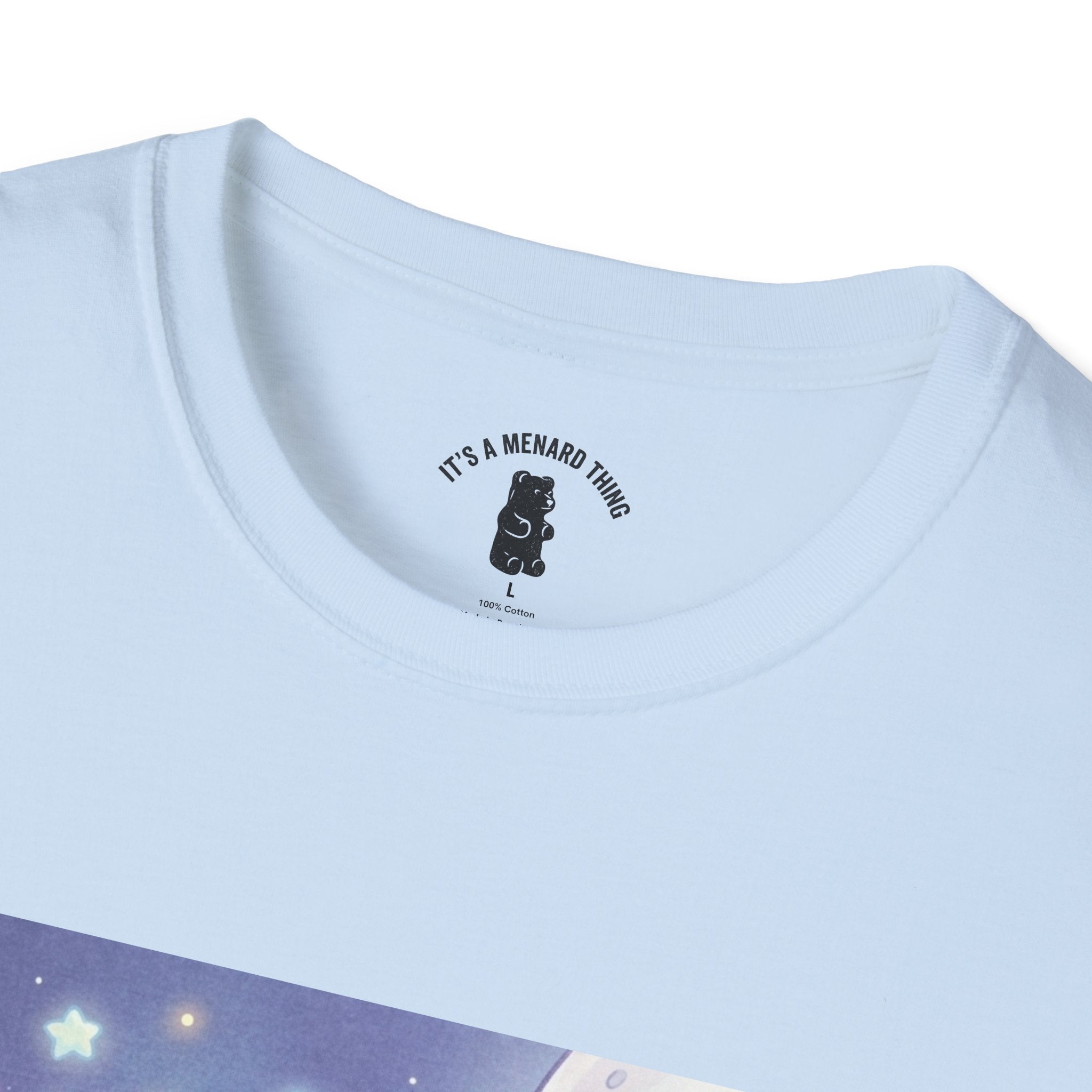 Float Me To The Moon, Crytal White Gooey Gummy Bear — Pastel Graphic T-Shirt