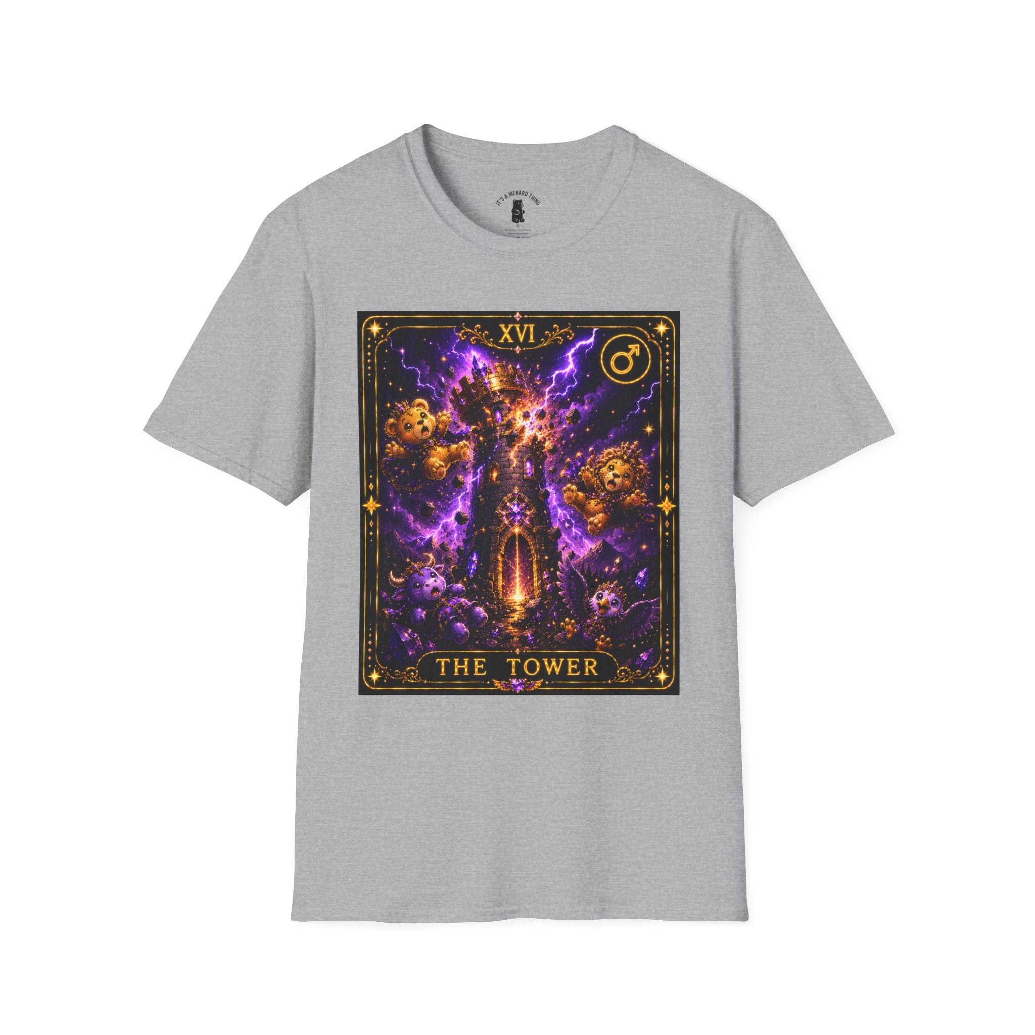 The Tower Tarot Card Oozy Bear Friends Special Addition- Graphic Shirt