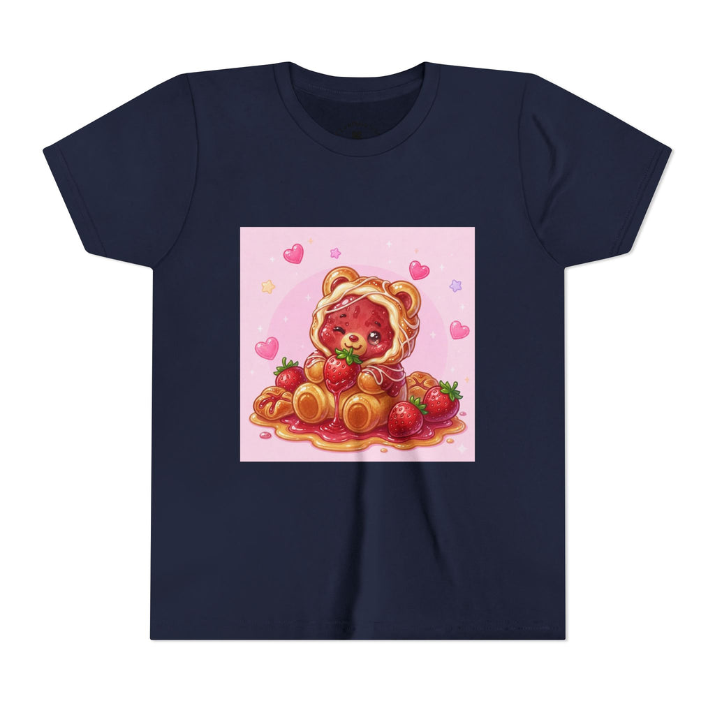 Strawberry Danish Gooey Gummy Bear Graphic Kids T‑Shirt