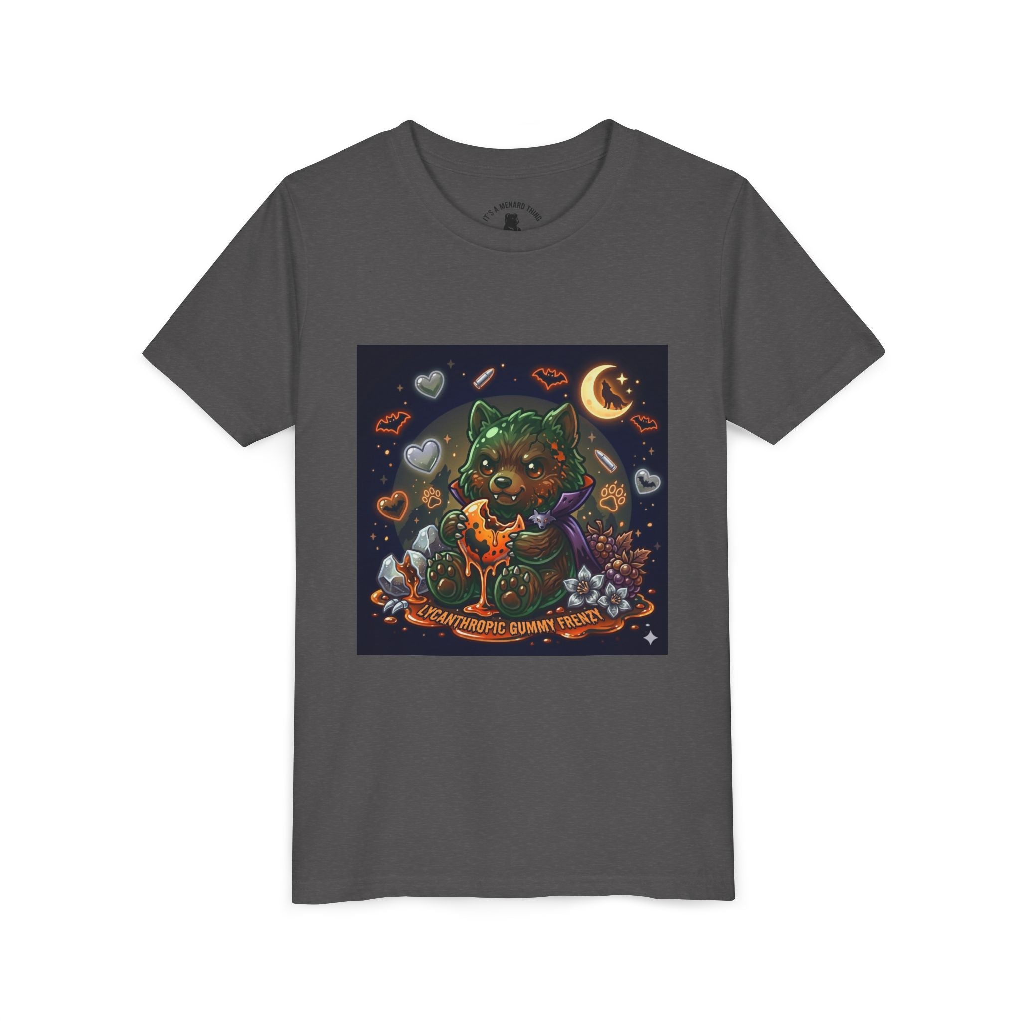 Halloween Werewolf Gooey Gummy Bear- Youth T-Shirt