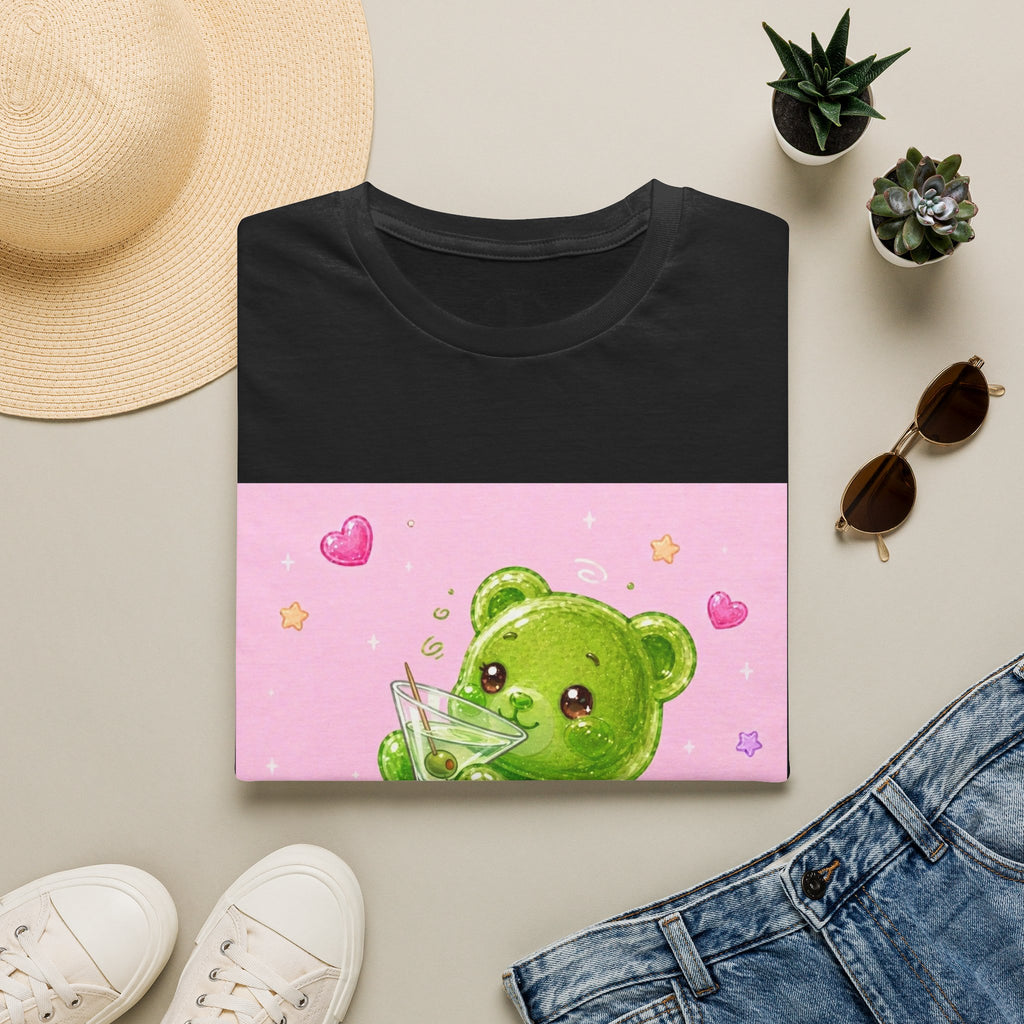 Yummy Martini, Green Oozy Boozy Gummy Drinking Pal- Kawaii Graphic Shirt