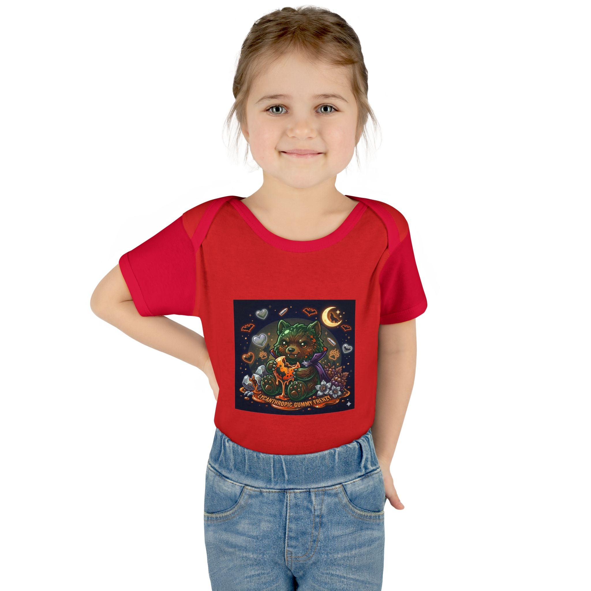 Baby Bodysuit — Cute Halloween Werewolf Gooey Bear