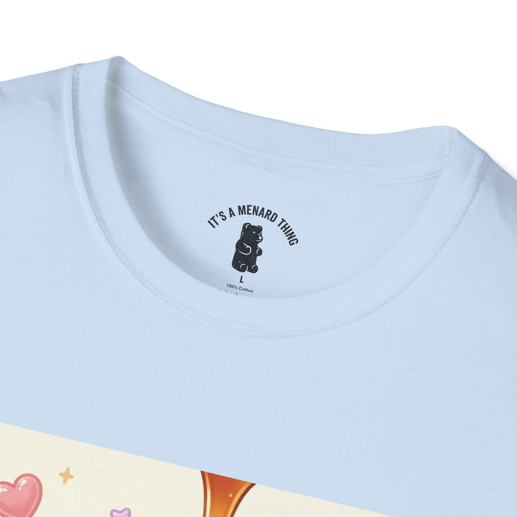 Cute Thick Fluffy Pancake Gooey Gummy Bear — Kawaii Illustration