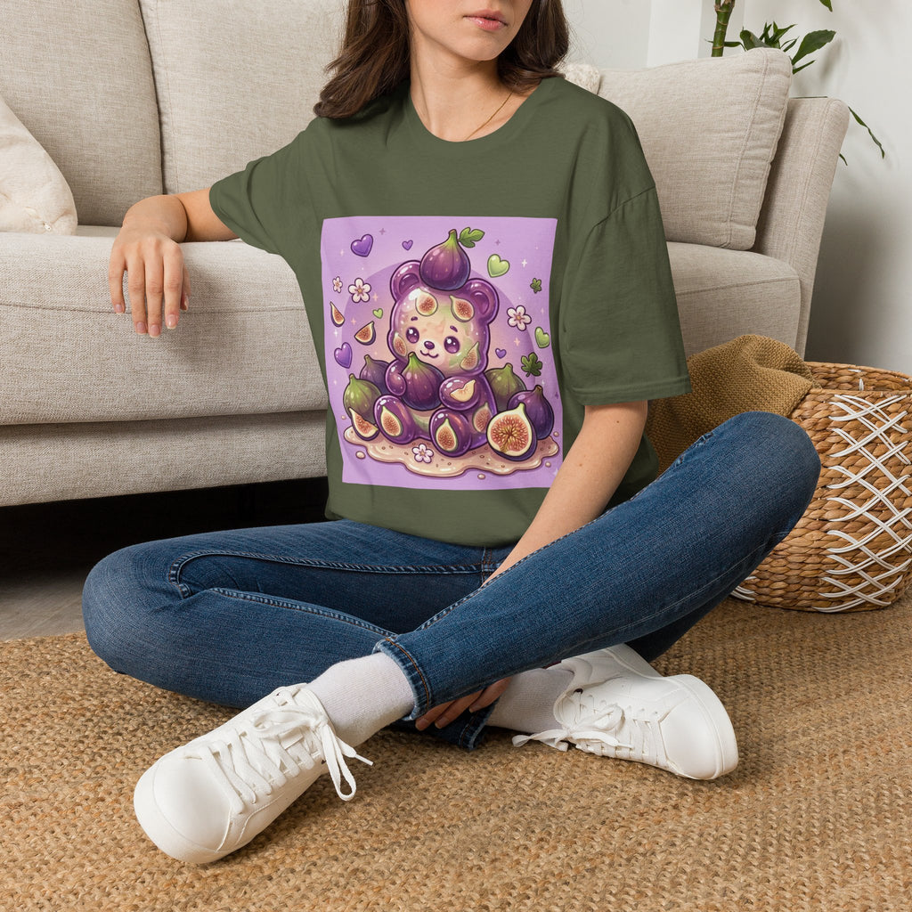 Delicious Ripe Fig, Exotic Oozy Gummy Bear Friend — Kawaii Fruit Design