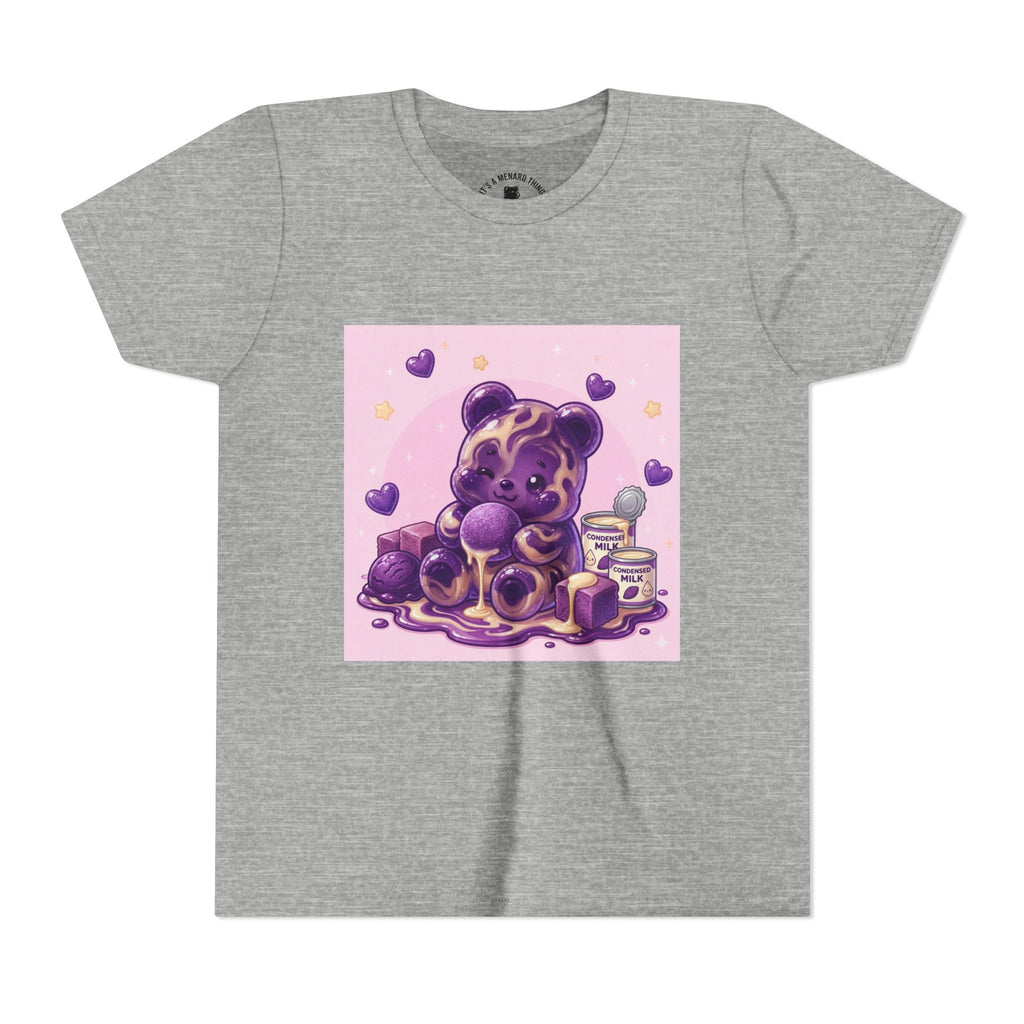 Ube & Condensed Milk Snack roll Gooey Gummy Bear Graphic Youth T-Shirt