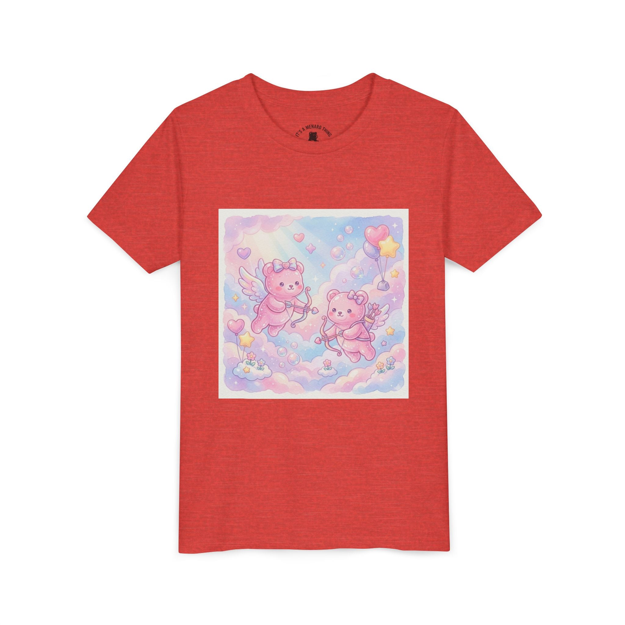 Cherub Angels Gooey Gummy Bear Friends- Hearts Pastel Cloud Graphic